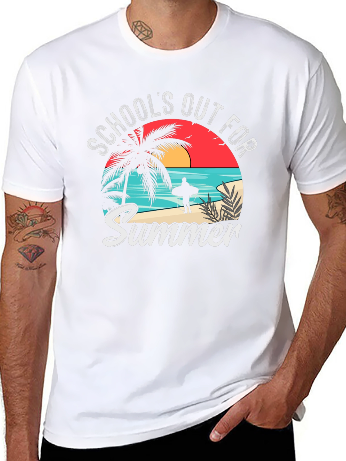 Schools Out for Summer T-Shirt - Beach Vibes
