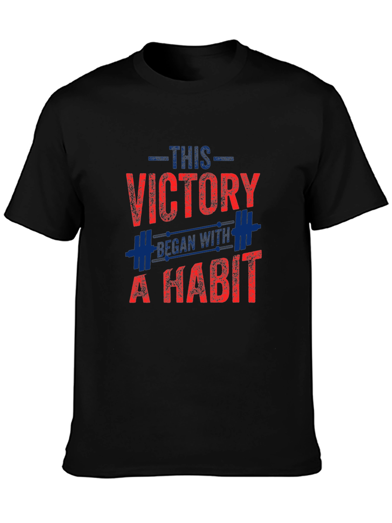 Victory Habit Graphic Tee - Fitness Motivation