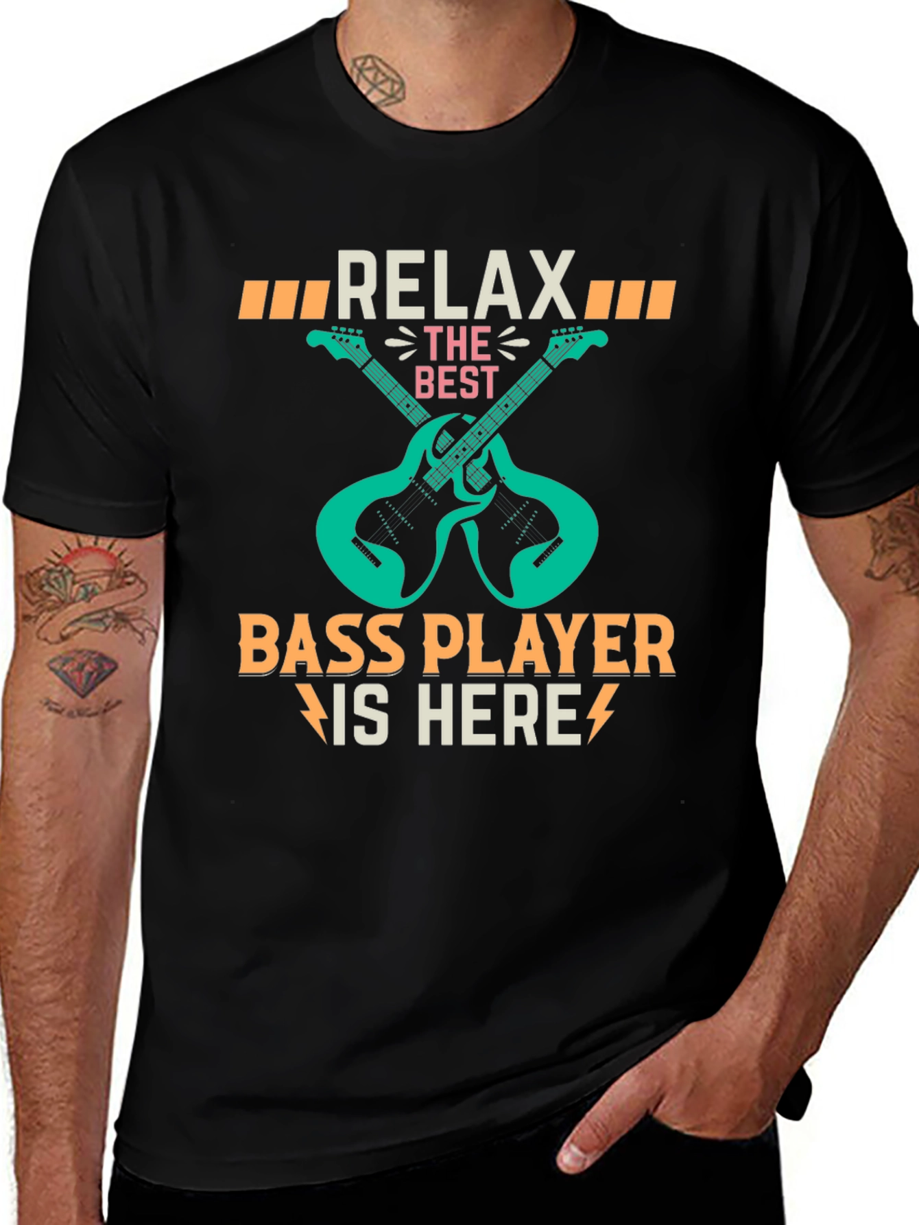 Relax Bass Player Here Graphic T-Shirt