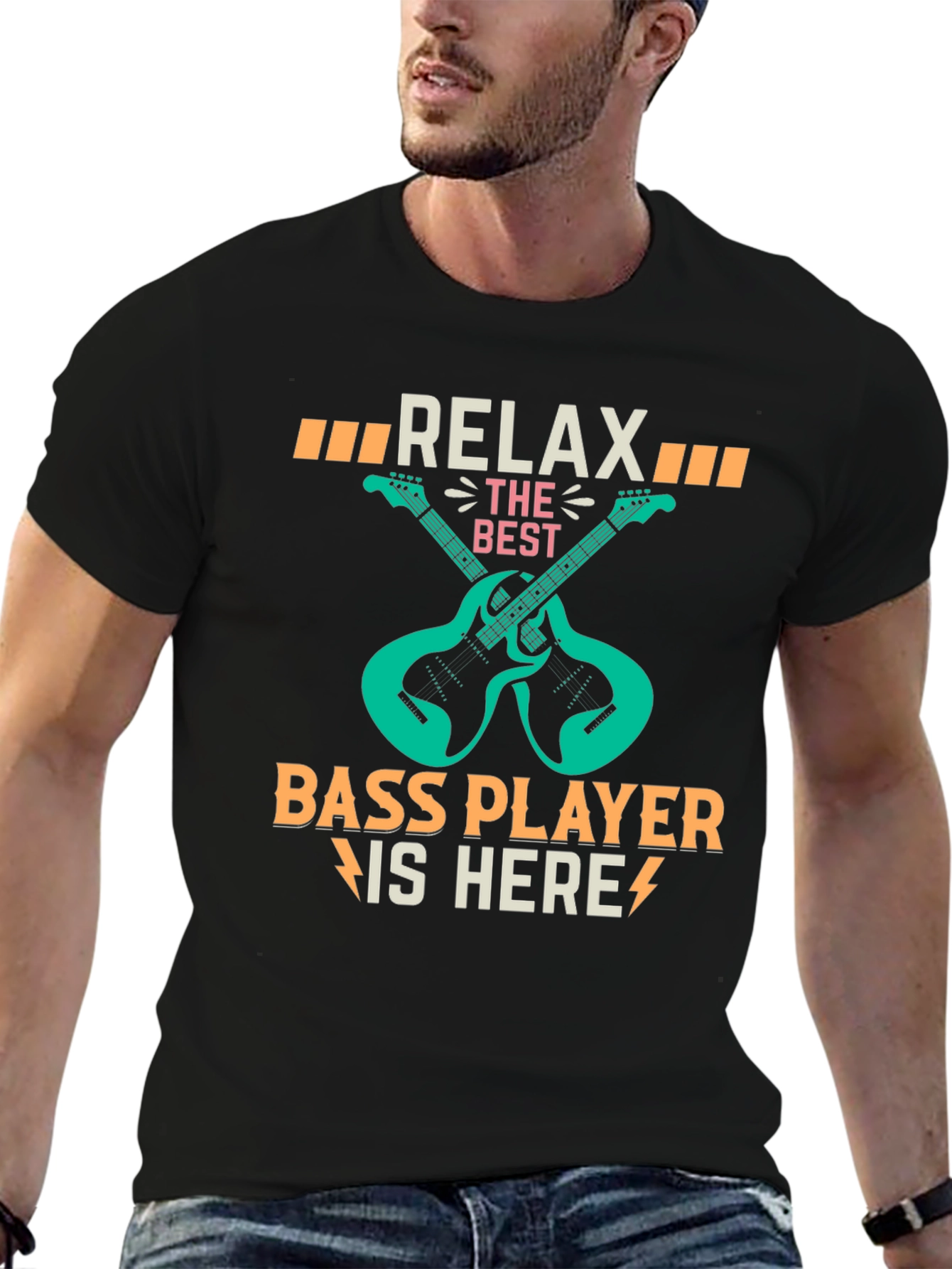 Relax Bass Player Here Graphic T-Shirt