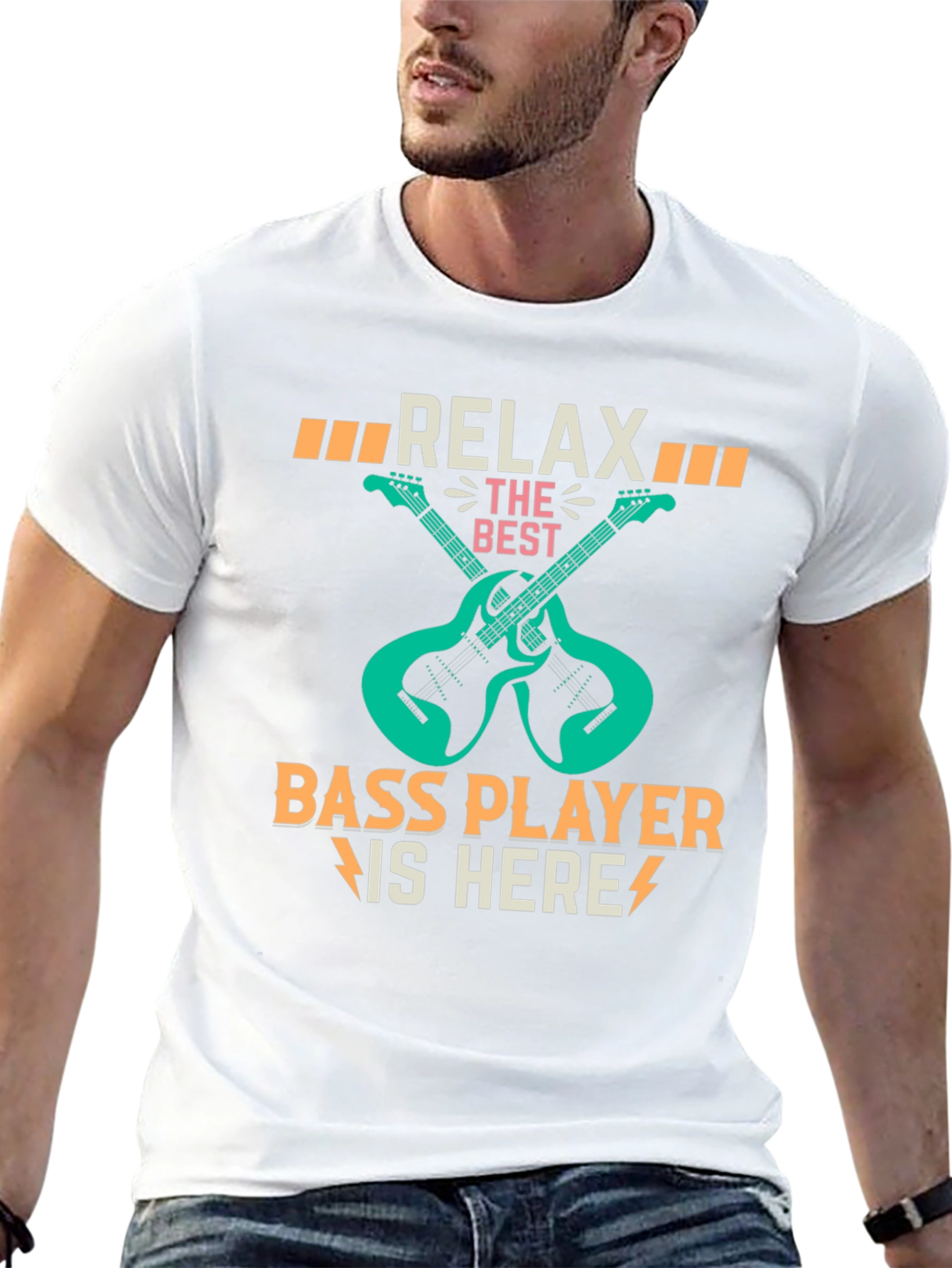 Relax Bass Player Here Graphic T-Shirt