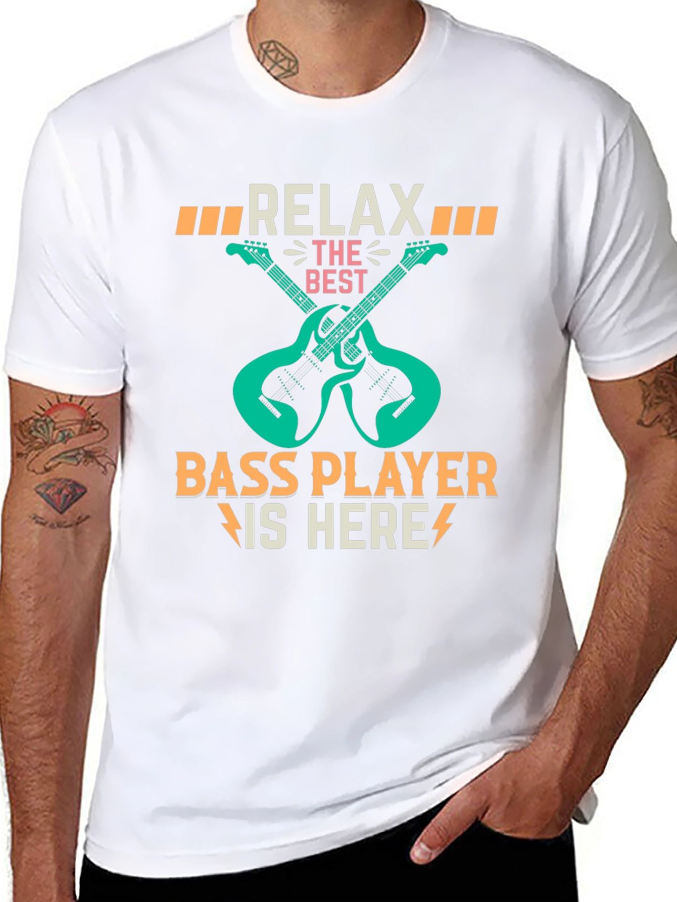 Relax Bass Player Here Graphic T-Shirt