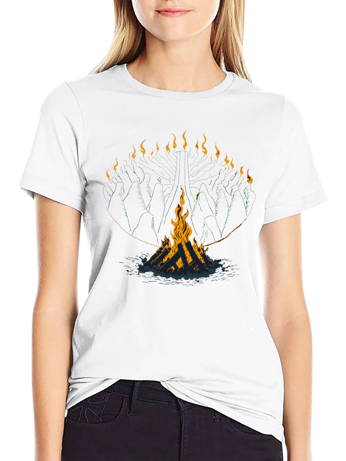 Mystic Fire T-Shirt: Unique Graphic Tee