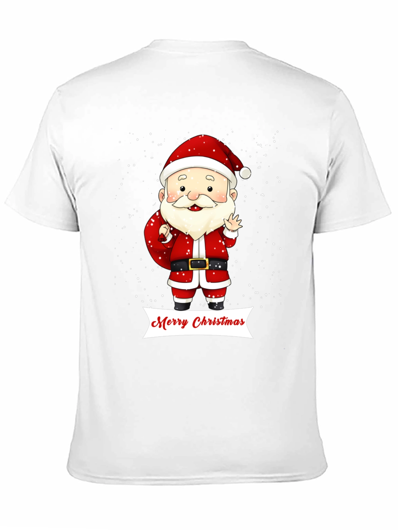 Festive Santa Merry Christmas Graphic Tee