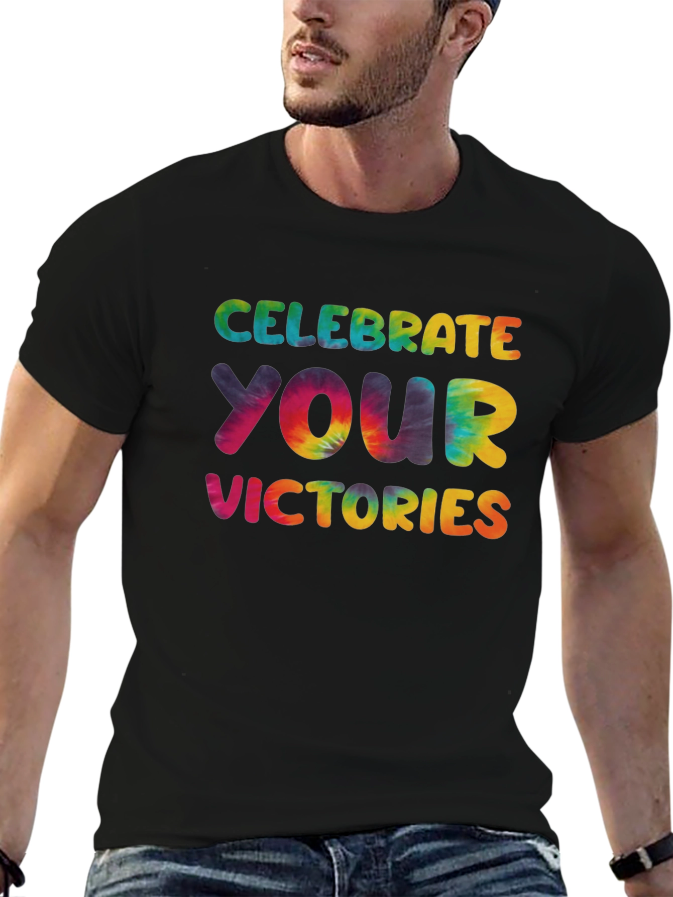 Celebrate Your Victories Tie-Dye Graphic Tee