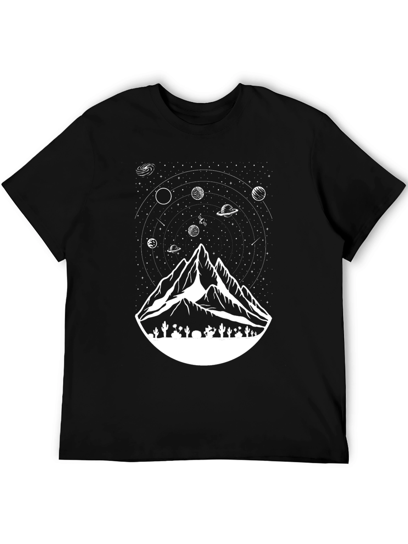 Space Mountain Black Tee