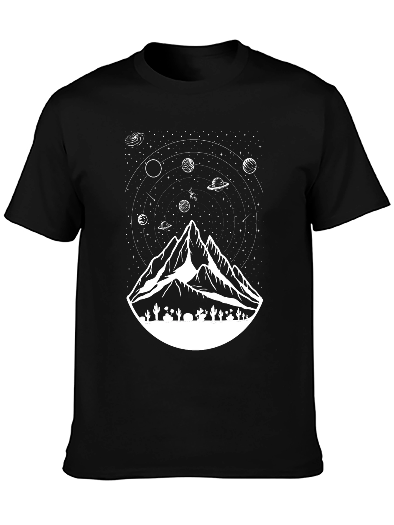 Space Mountain Black Tee