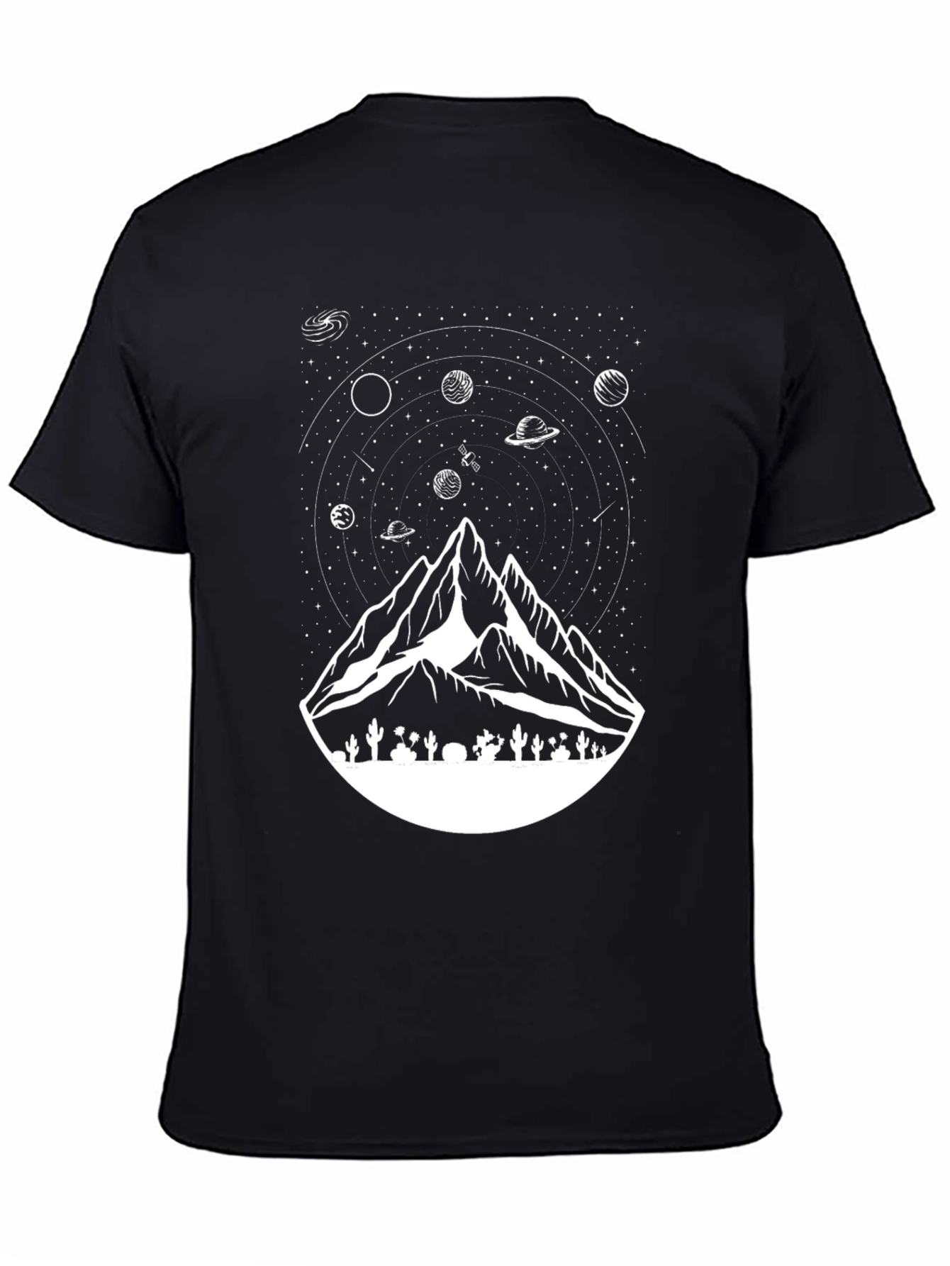 Space Mountain Black Tee