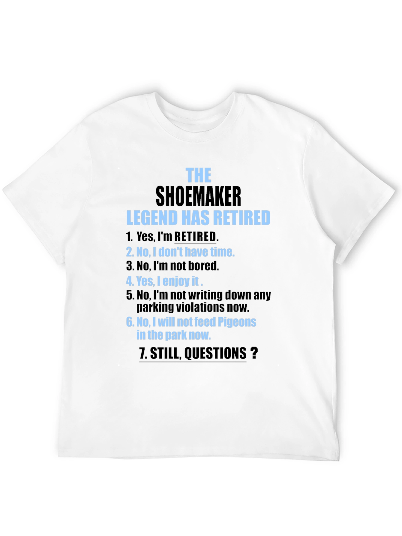 The Shoemaker Legend Retired Black T-Shirt
