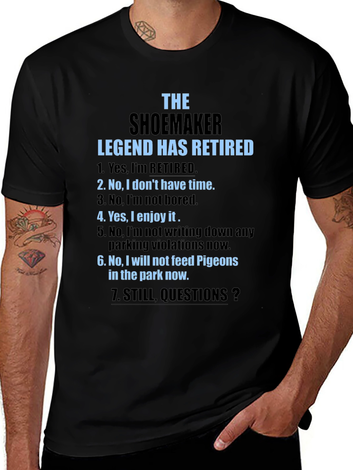 The Shoemaker Legend Retired Black T-Shirt