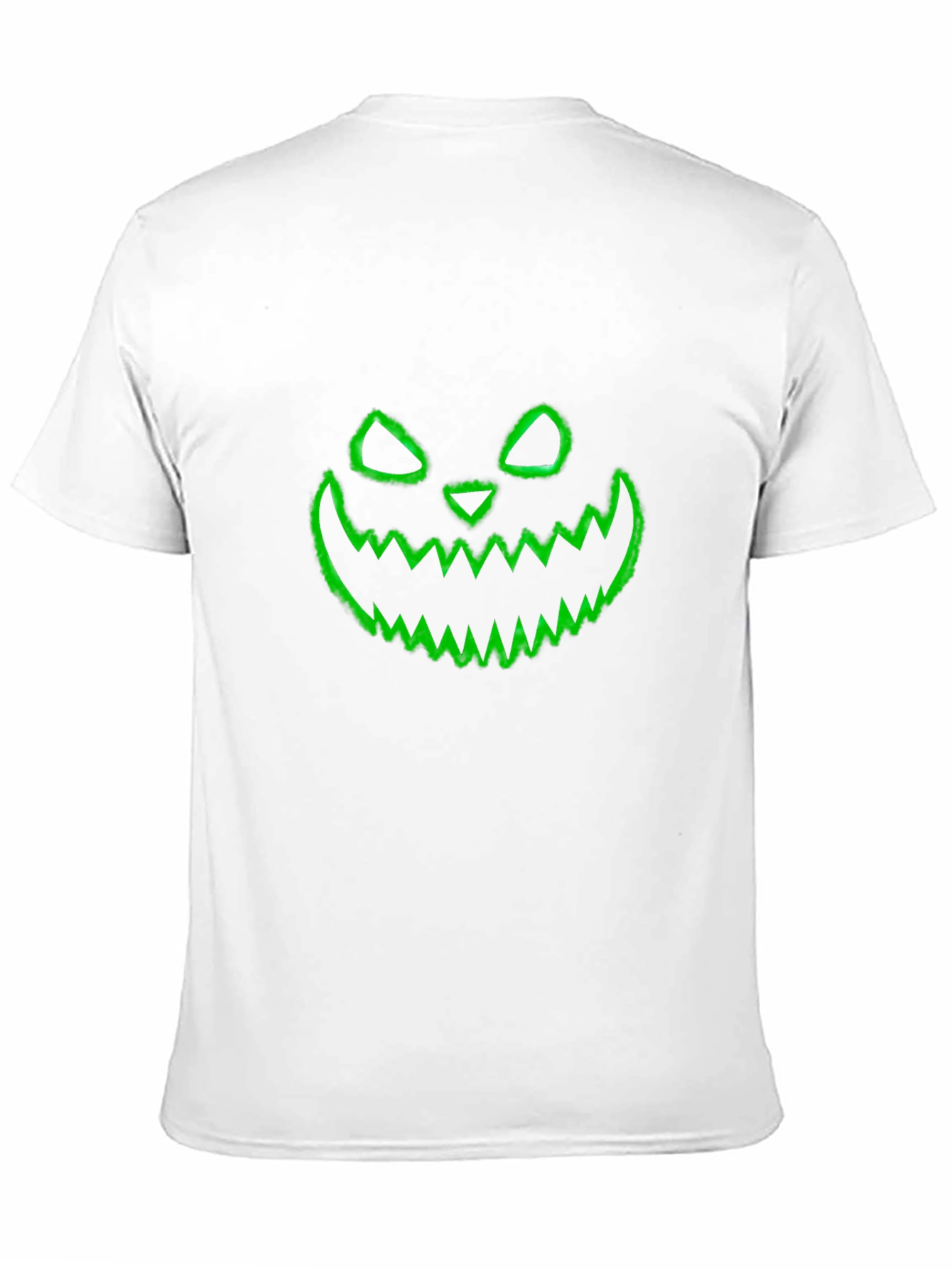 Halloween Pumpkin Face Graphic Black T-Shirt