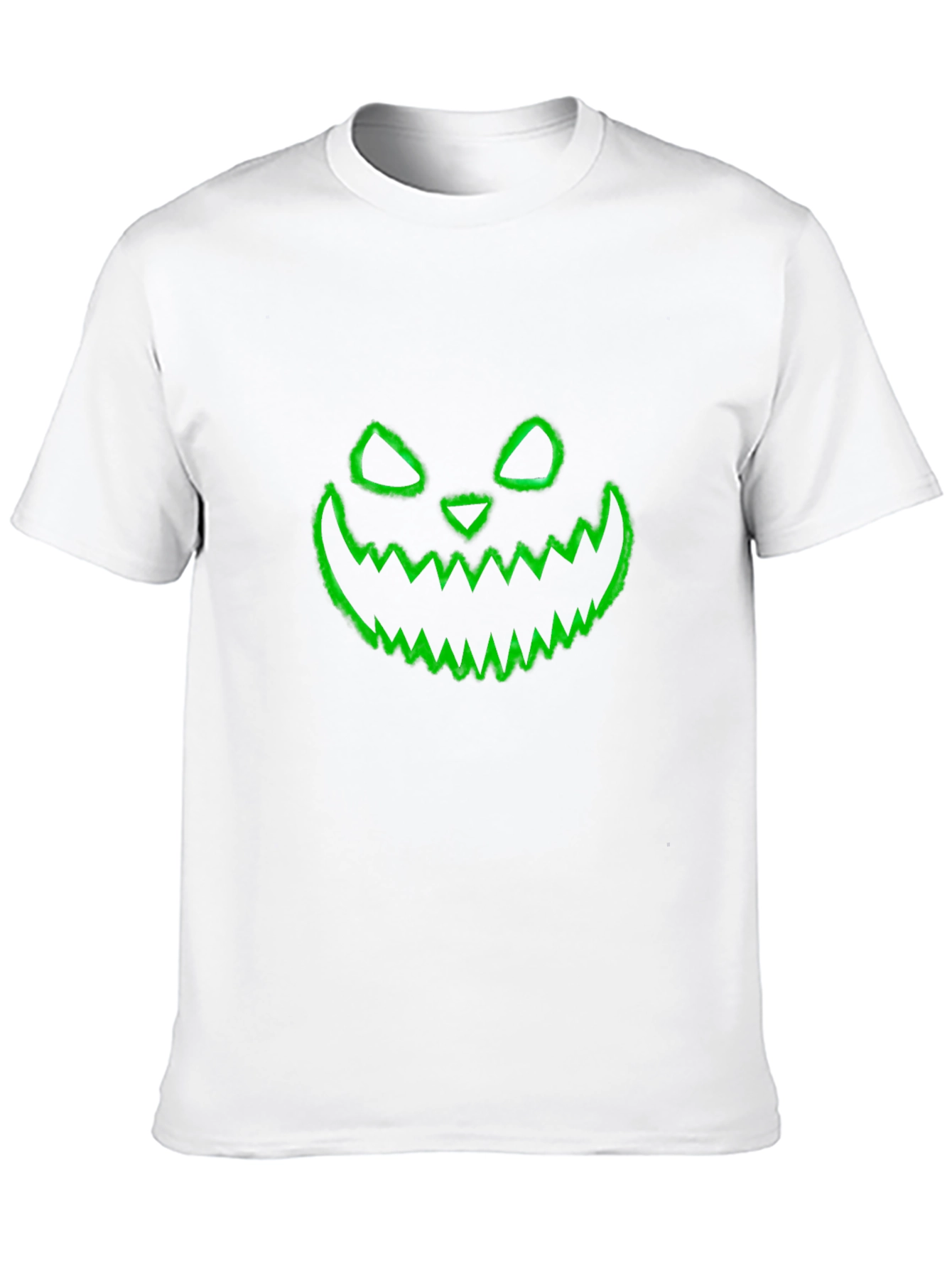 Halloween Pumpkin Face Graphic Black T-Shirt