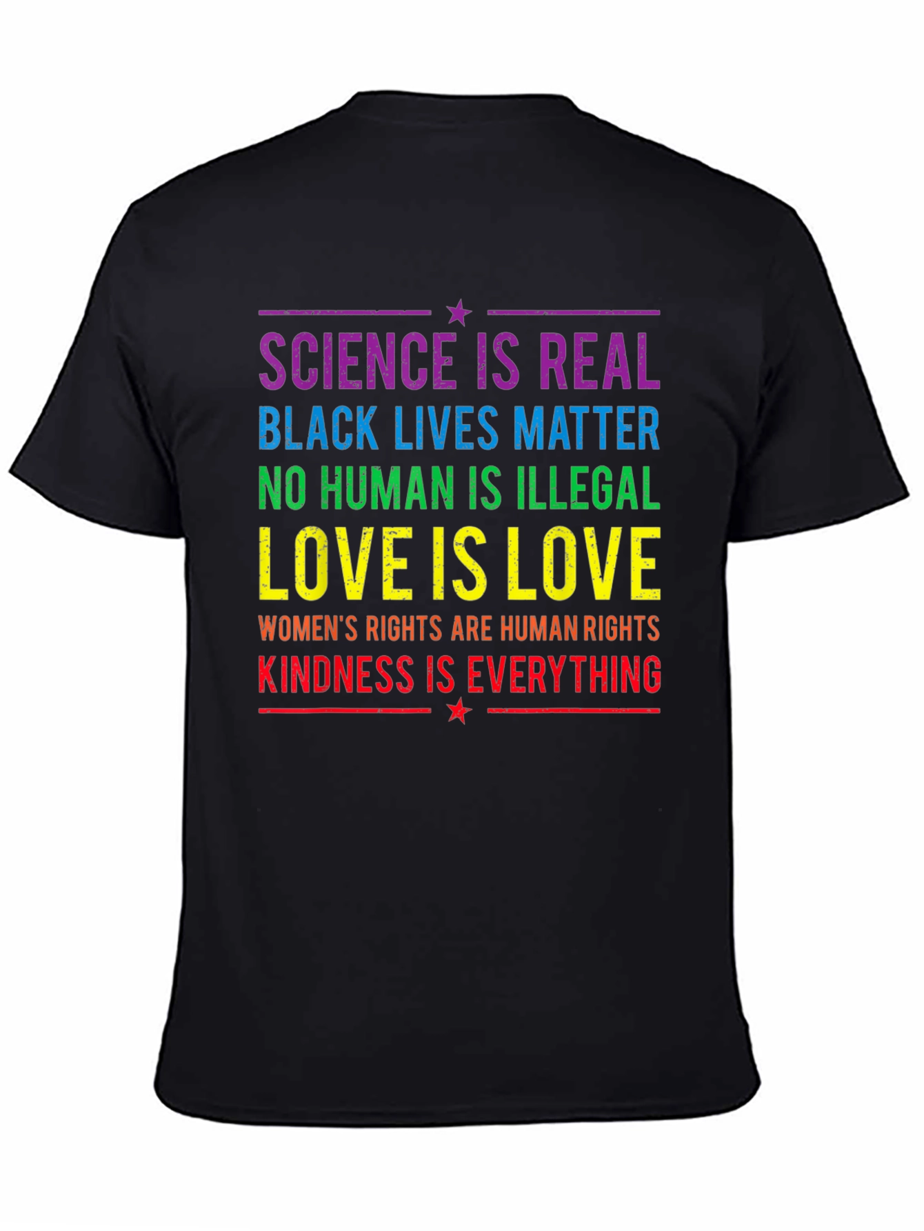 Equality & Kindness T-Shirt: Science is Real BLM