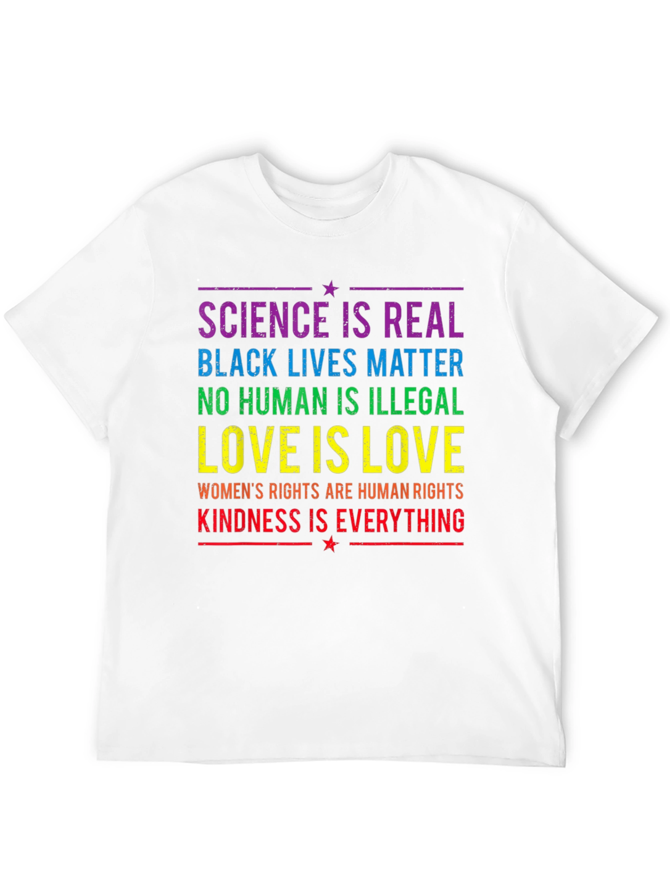 Equality & Kindness T-Shirt: Science is Real BLM