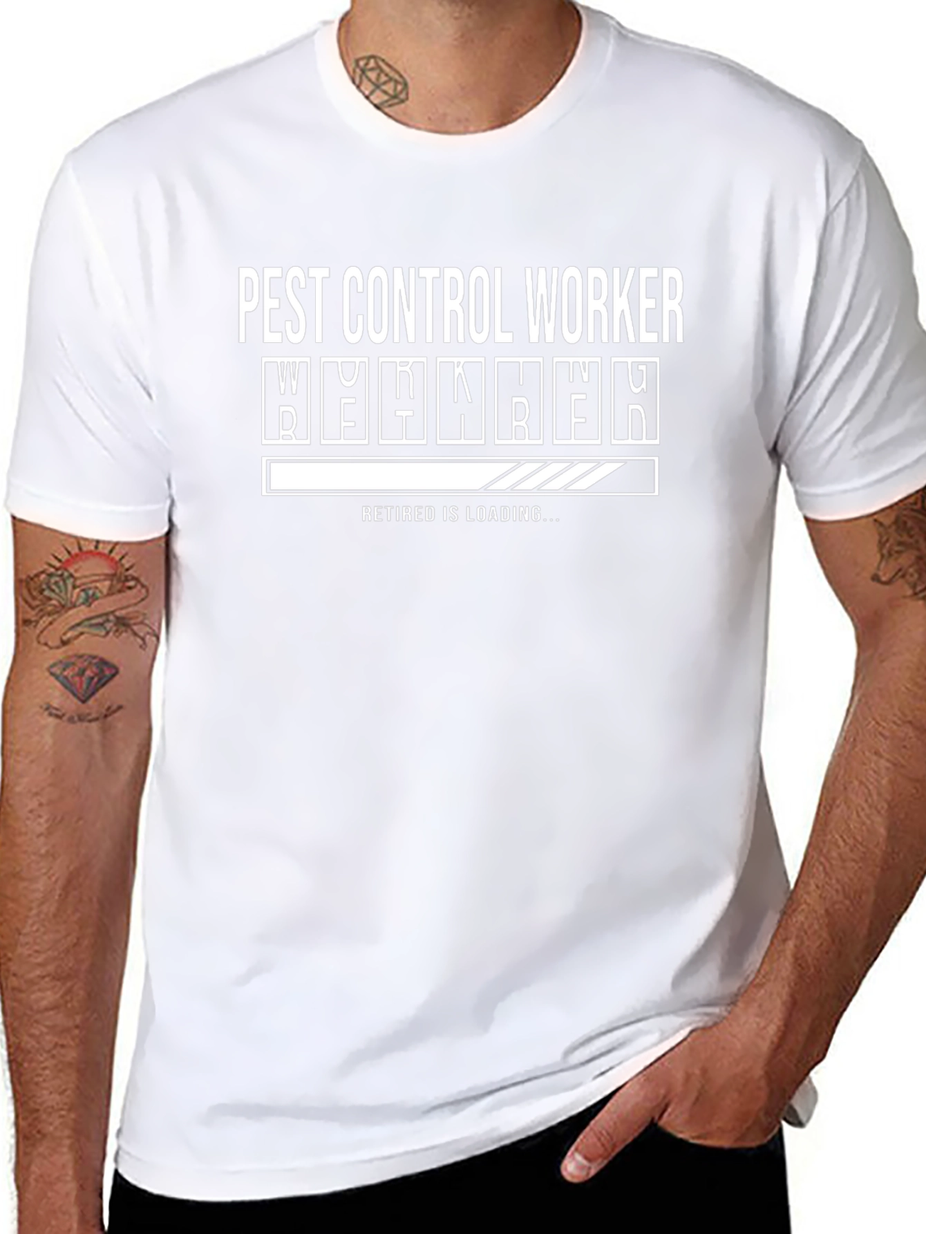 Pest Control Worker Retirement Loading Funny T-Shirt