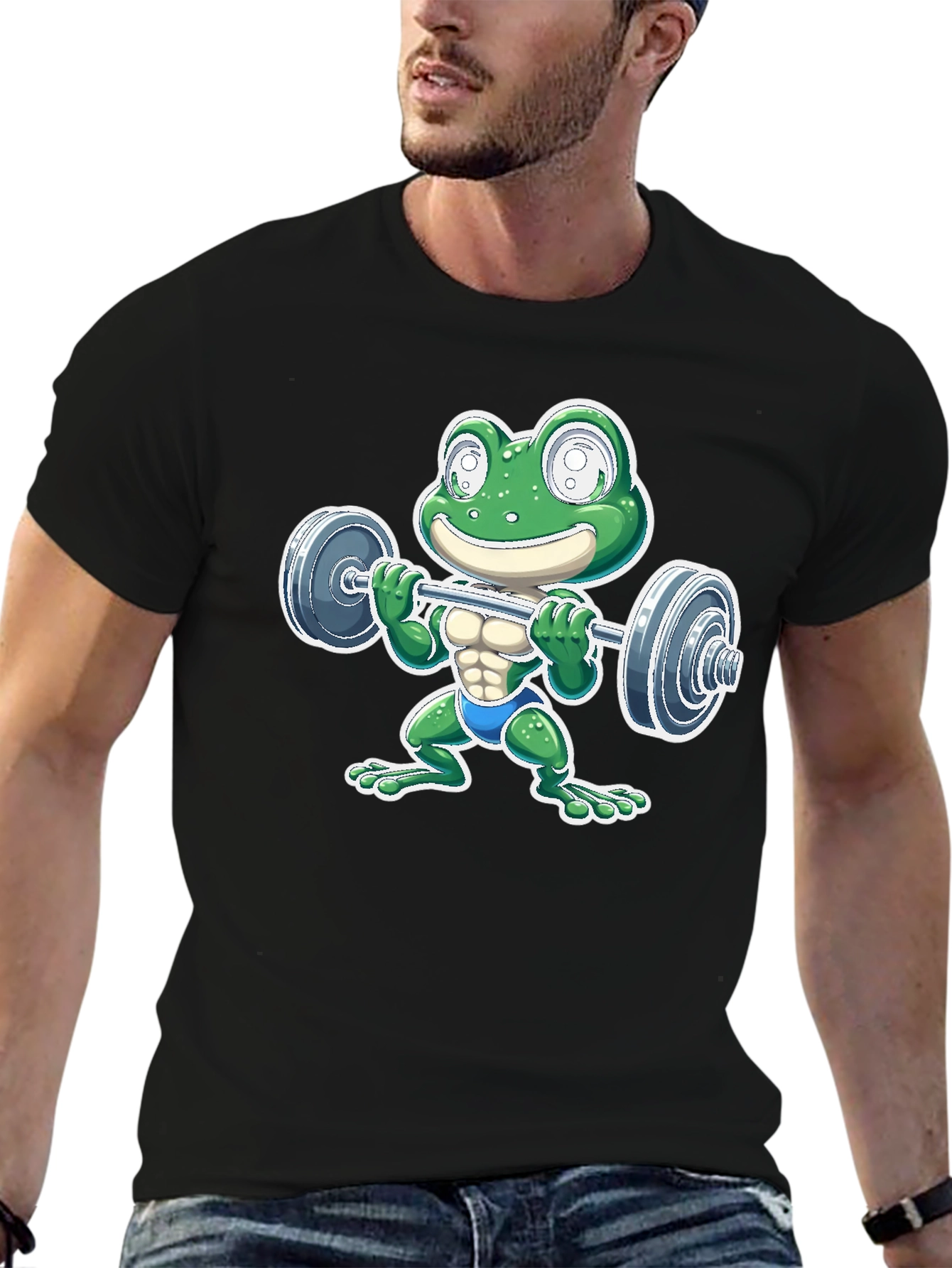 Frog Lifting Barbell T-Shirt