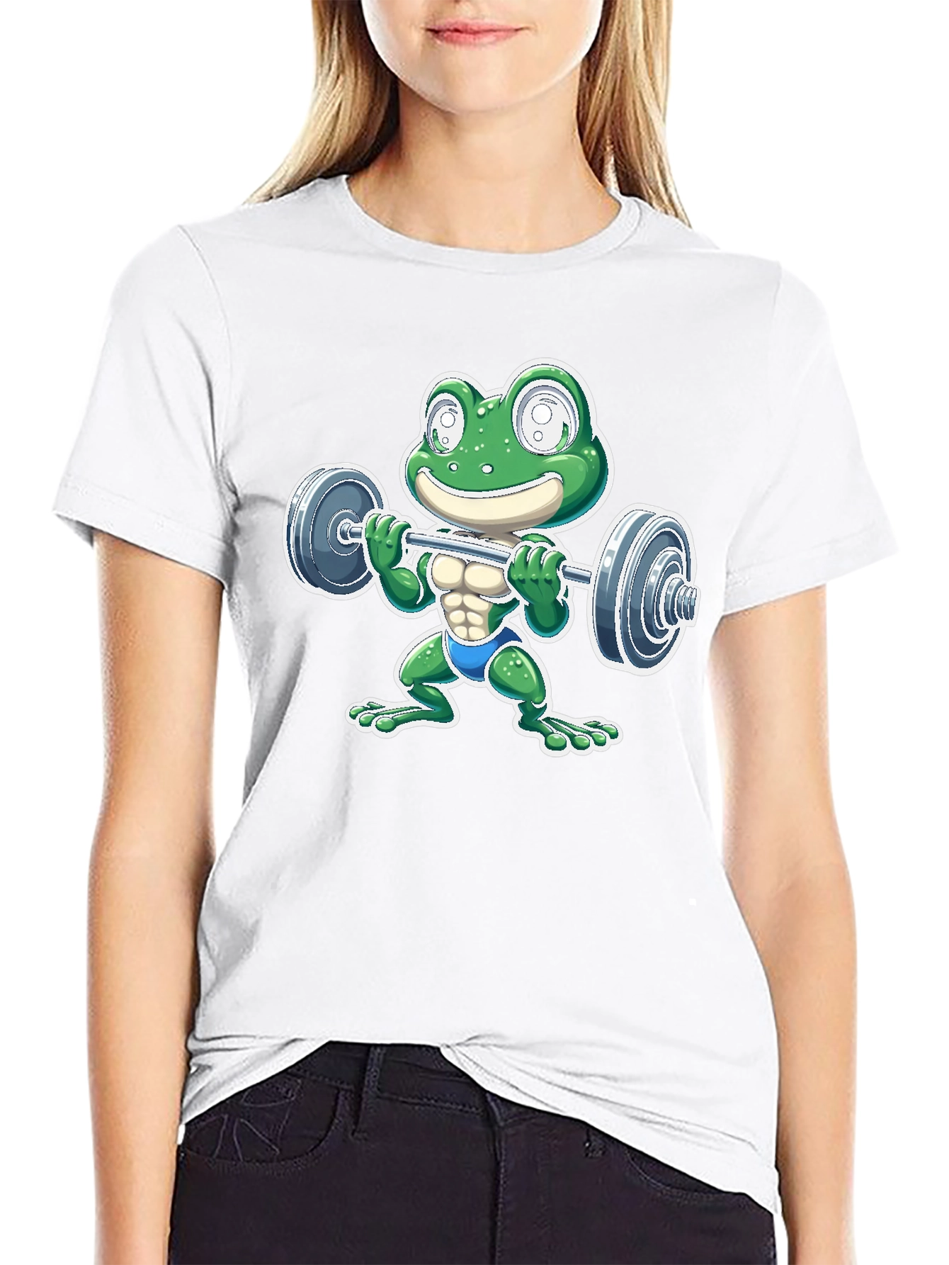Frog Lifting Barbell T-Shirt