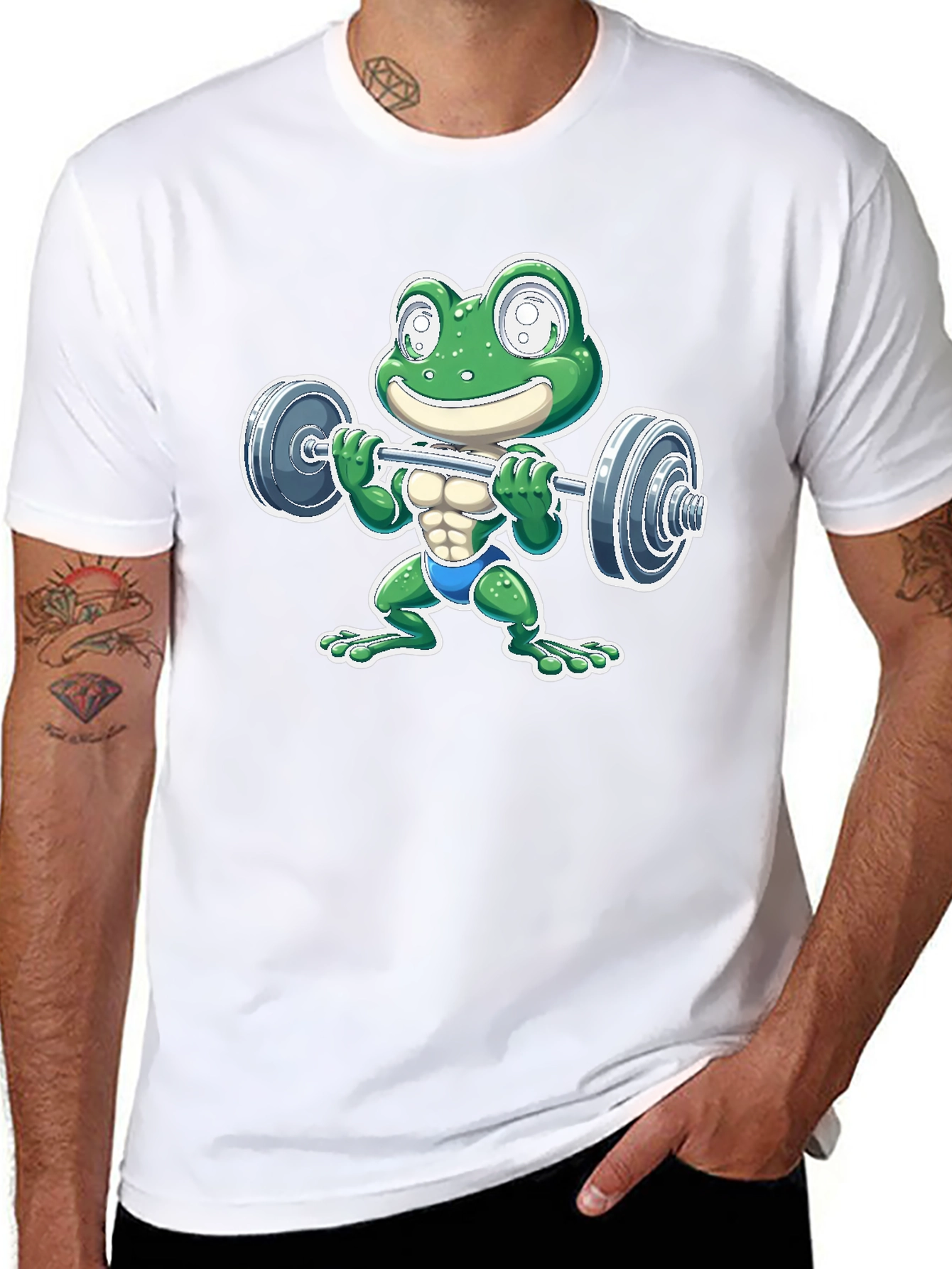Frog Lifting Barbell T-Shirt