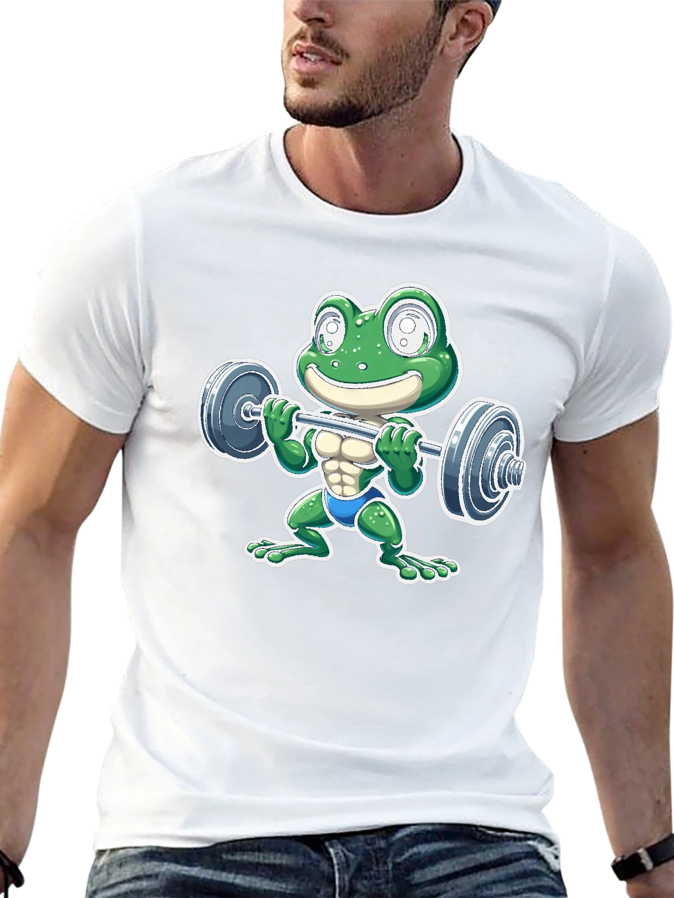 Frog Lifting Barbell T-Shirt