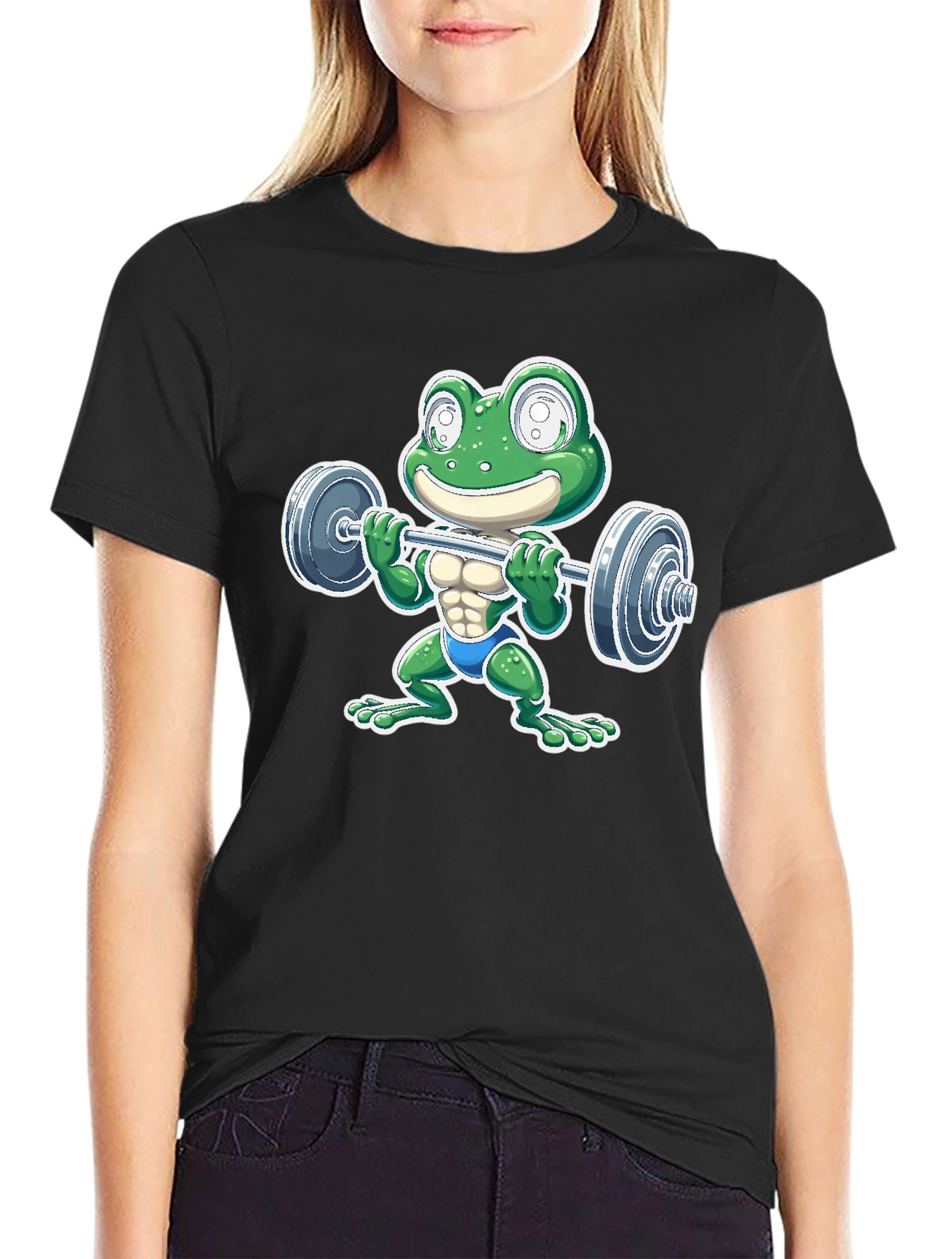 Frog Lifting Barbell T-Shirt