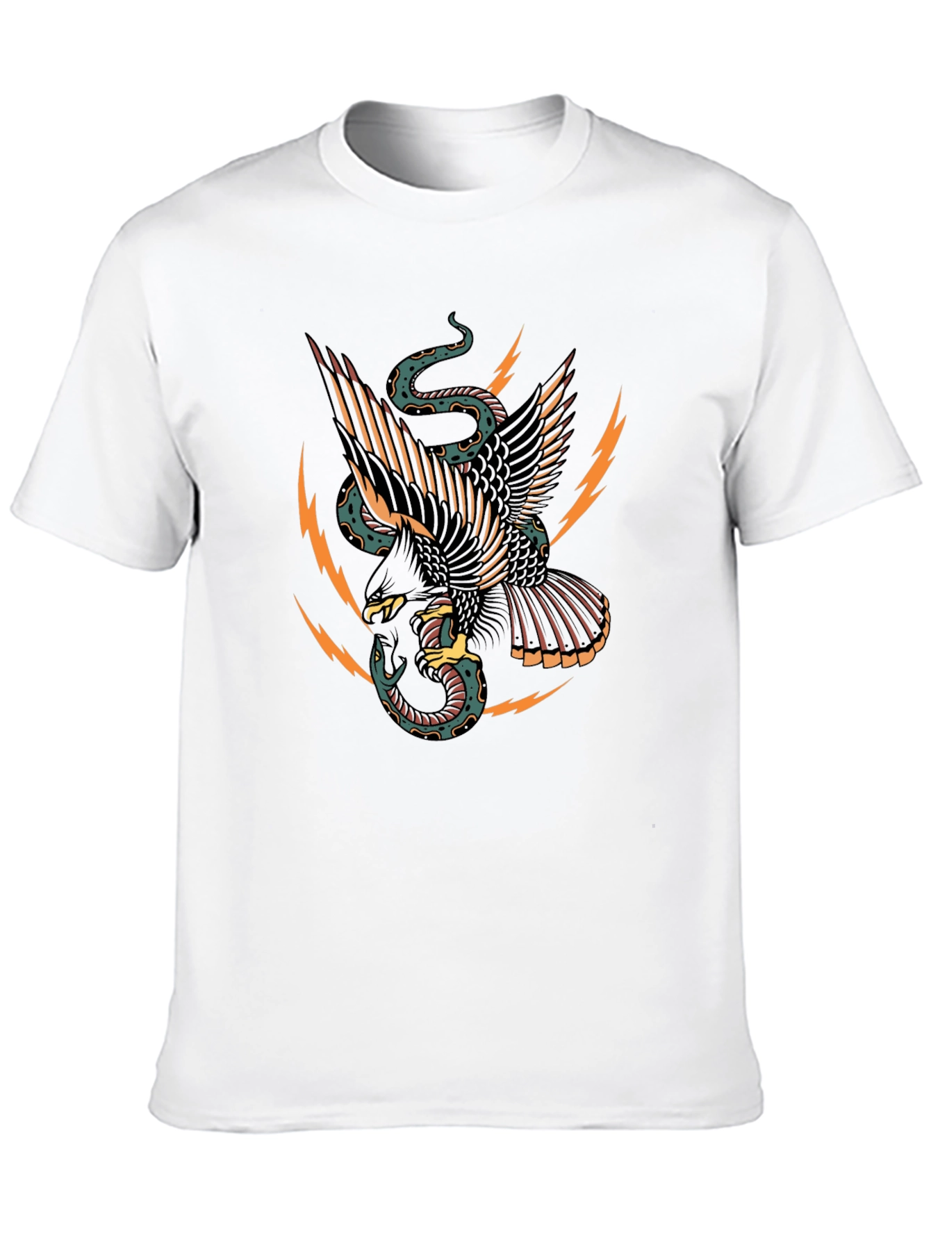 Eagle & Snake Graphic Black T-Shirt
