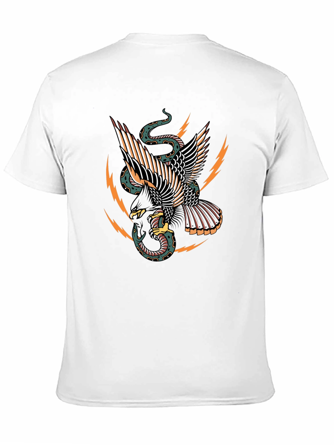 Eagle & Snake Graphic Black T-Shirt