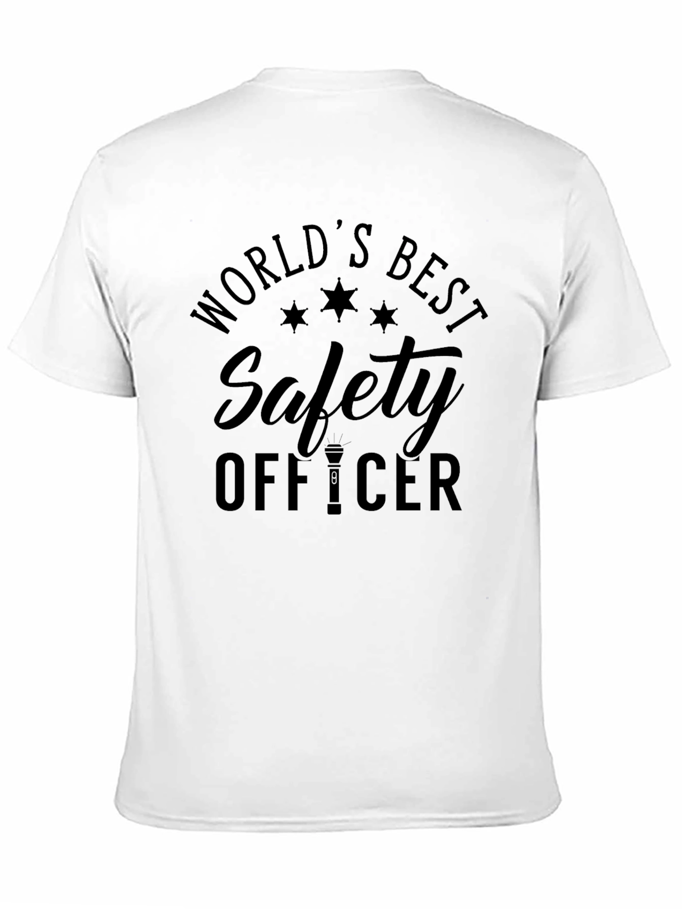 Worlds Best Safety Officer Black T-Shirt