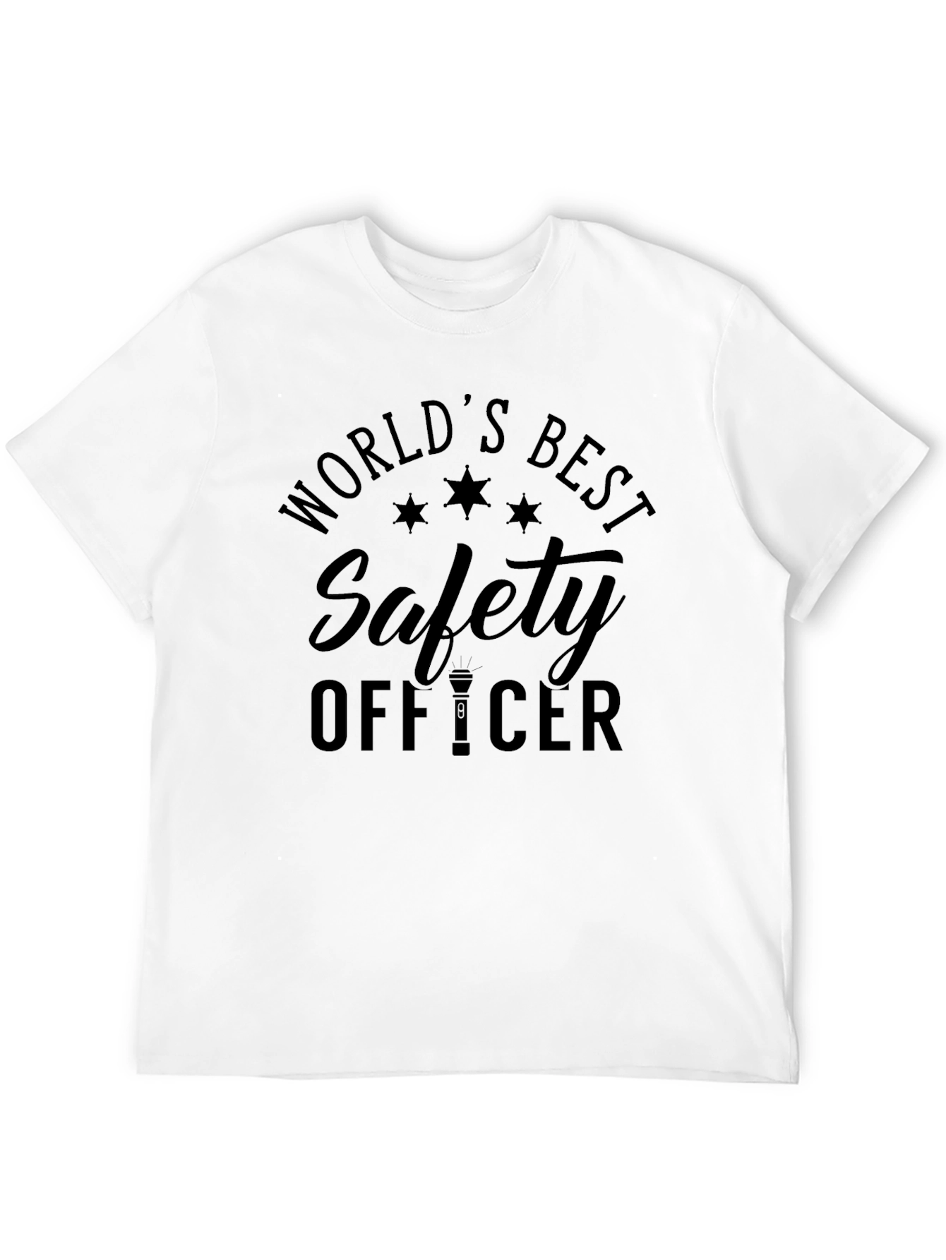 Worlds Best Safety Officer Black T-Shirt