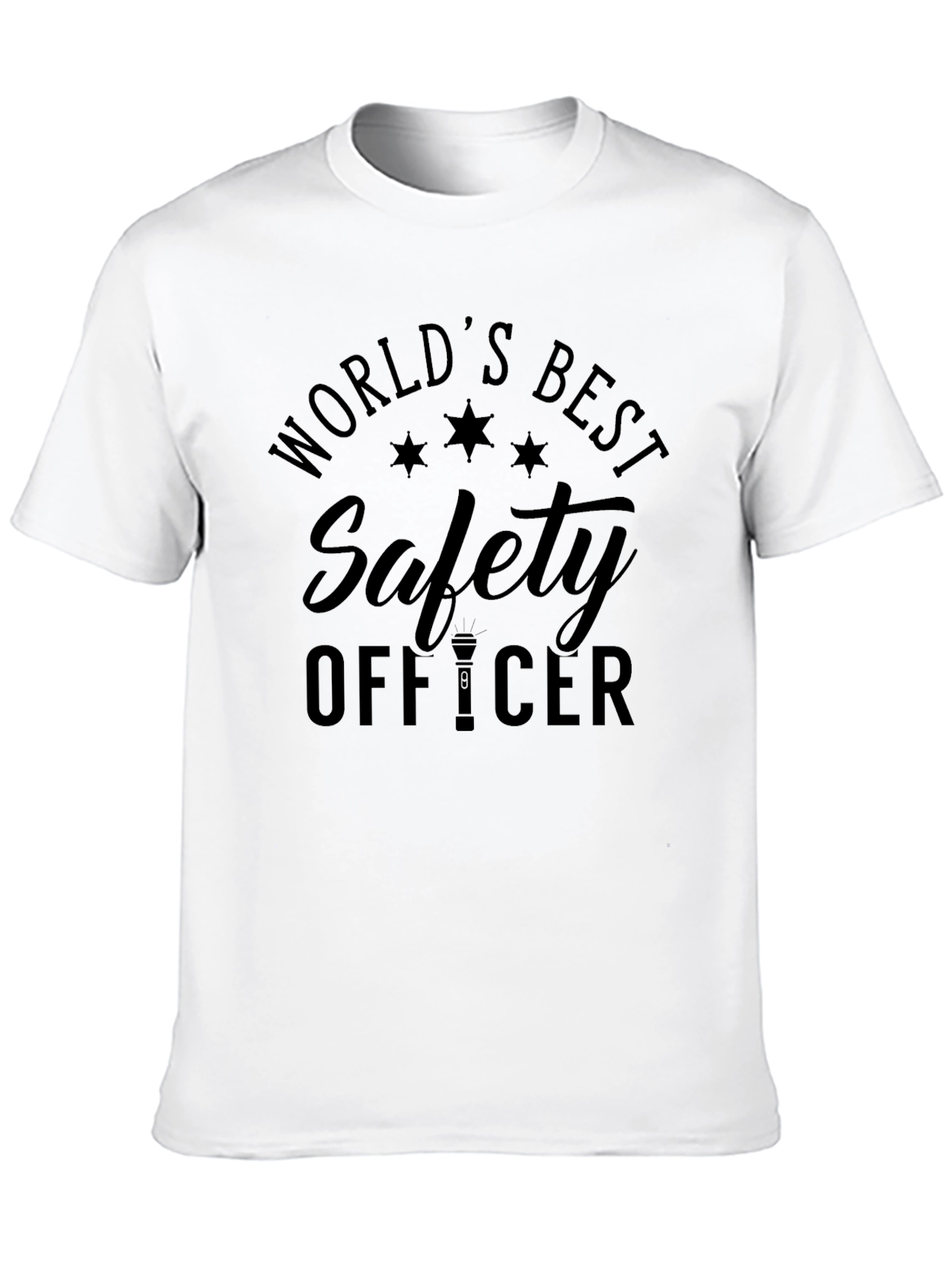Worlds Best Safety Officer Black T-Shirt