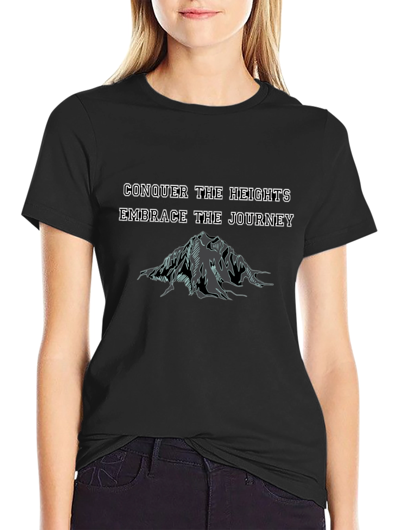 Conquer Heights Graphic Tee - Embrace the Journey