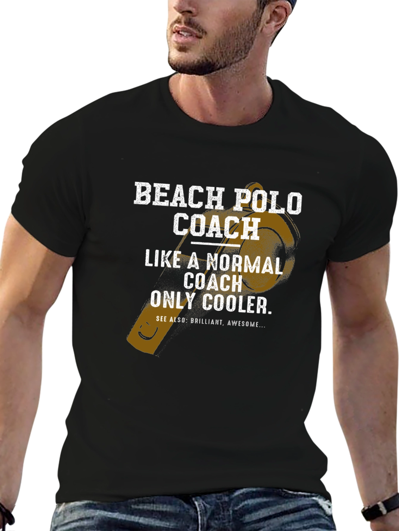 Beach Polo Coach T-Shirt - Funny Cool Coach Tee