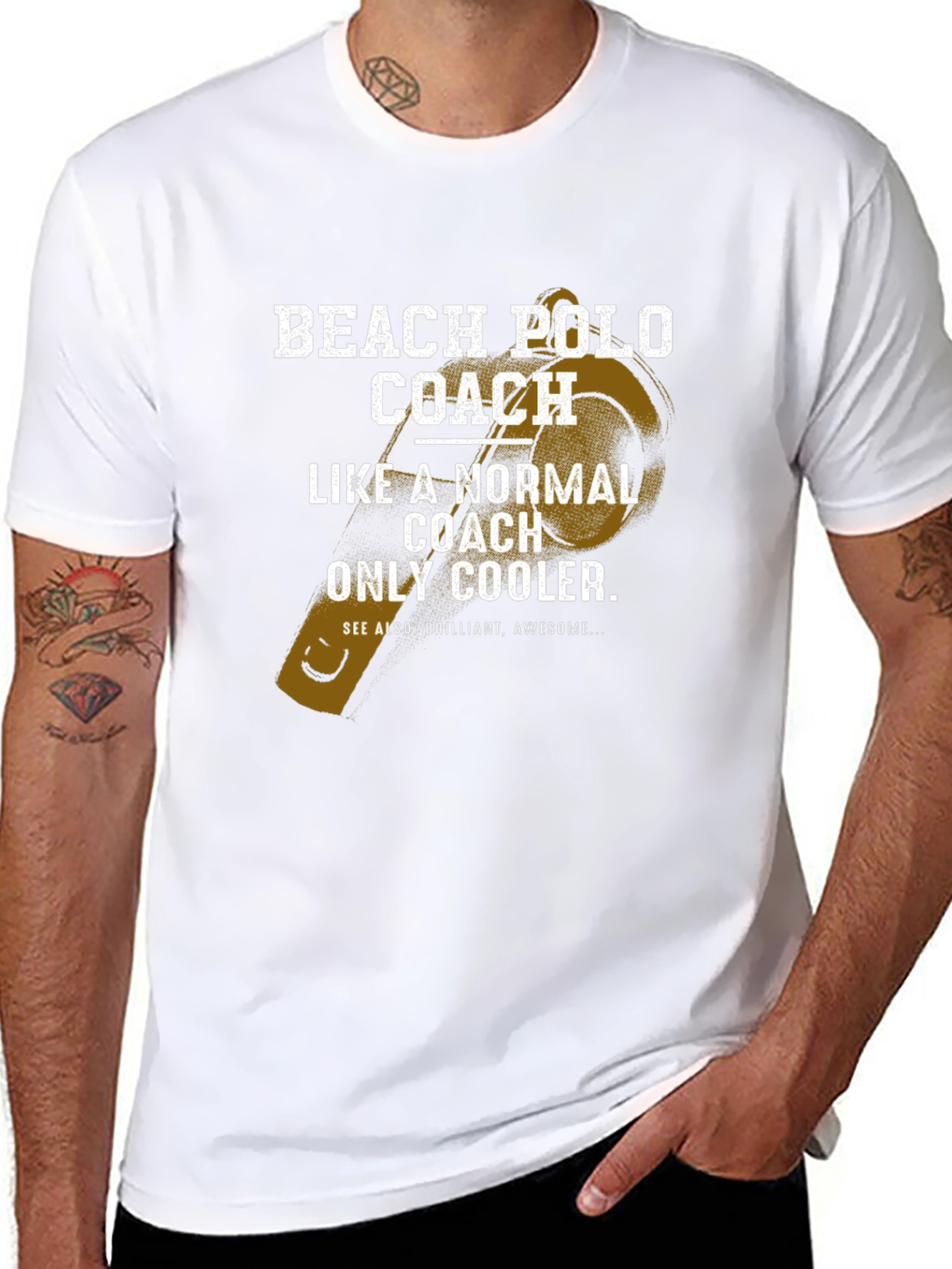 Beach Polo Coach T-Shirt - Funny Cool Coach Tee