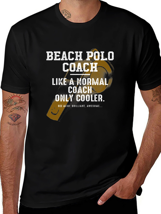 Beach Polo Coach T-Shirt - Funny Cool Coach Tee