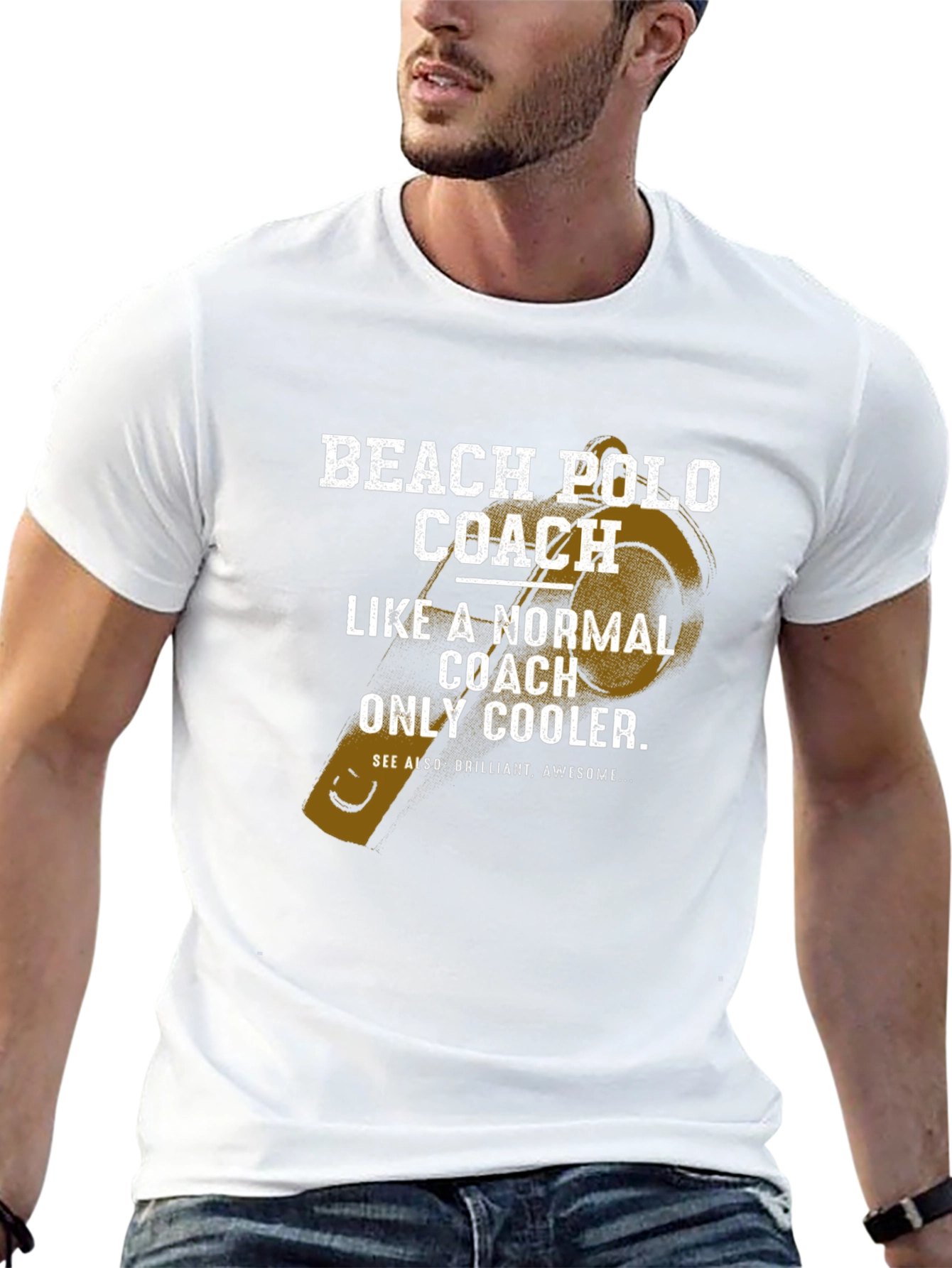 Beach Polo Coach T-Shirt - Funny Cool Coach Tee