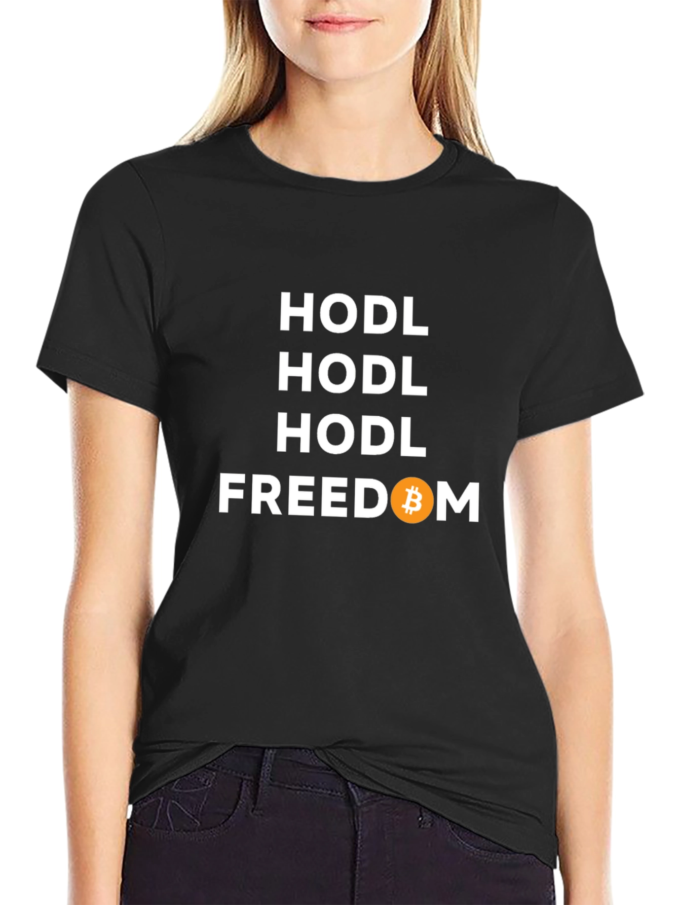 HODL Bitcoin Crypto Freedom Graphic Tee
