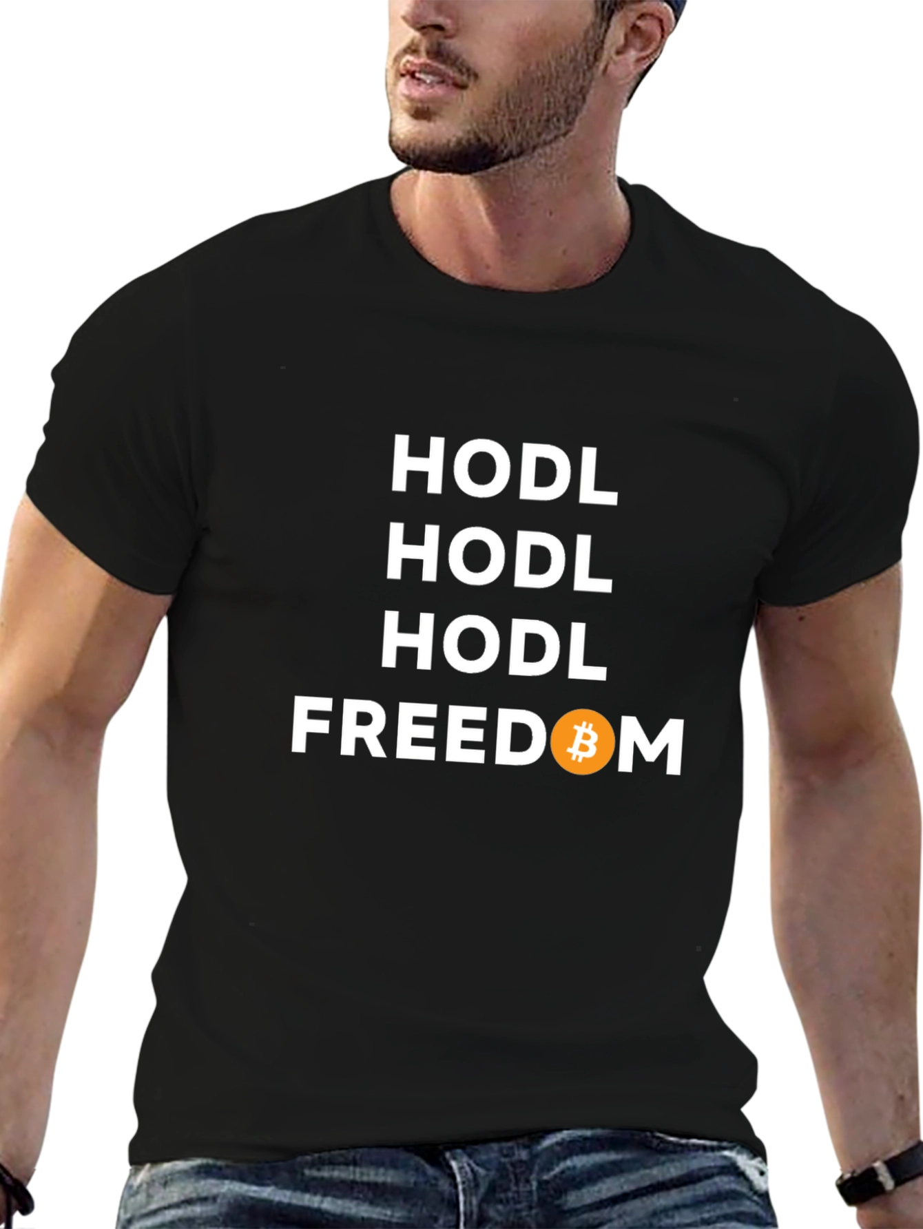 HODL Bitcoin Crypto Freedom Graphic Tee