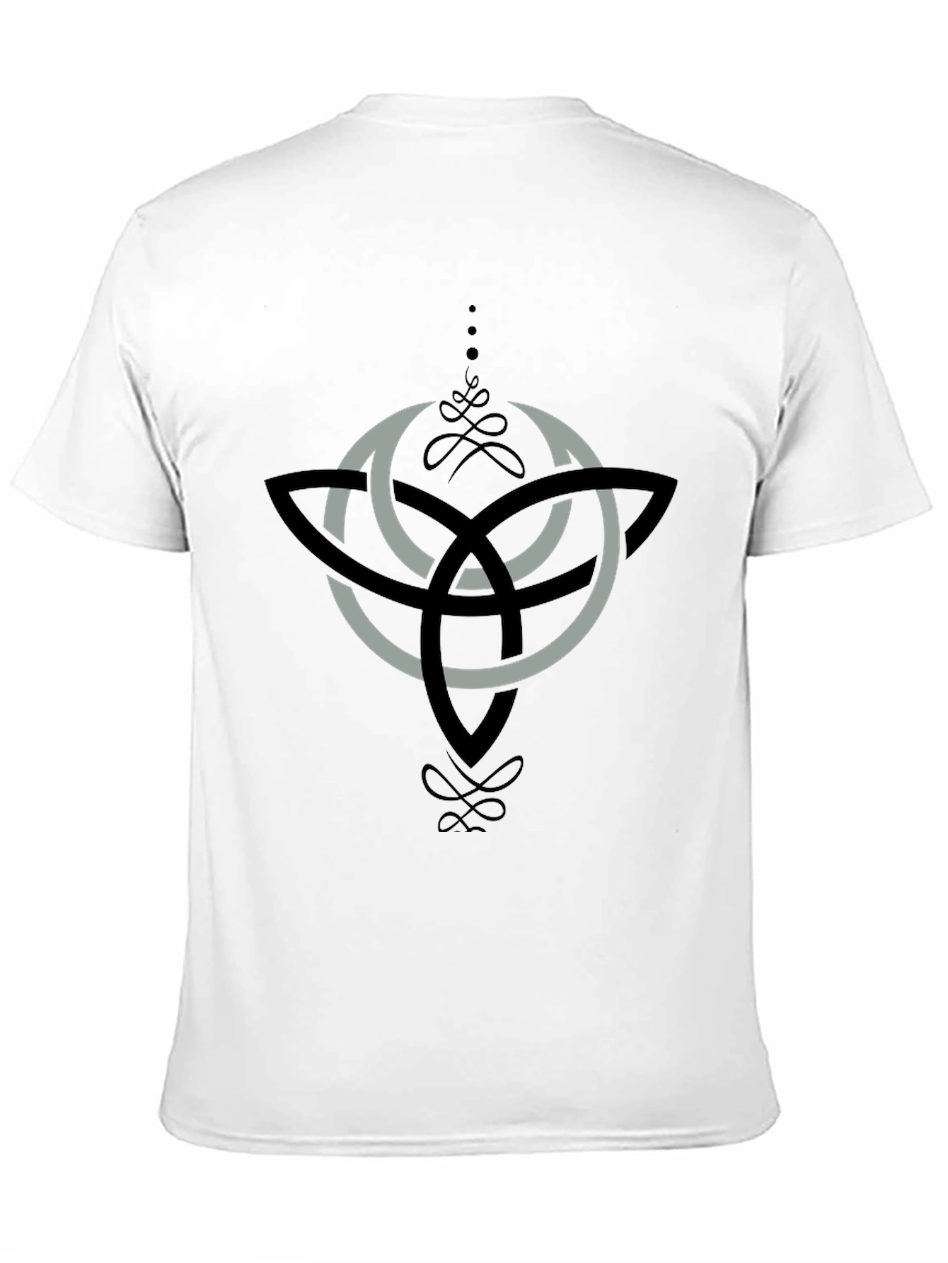 Celtic Knot Graphic T-Shirt - Black Cotton Blend