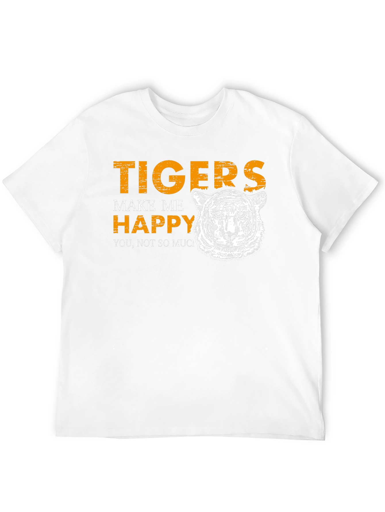 Tigers Make Me Happy Black Graphic Tee