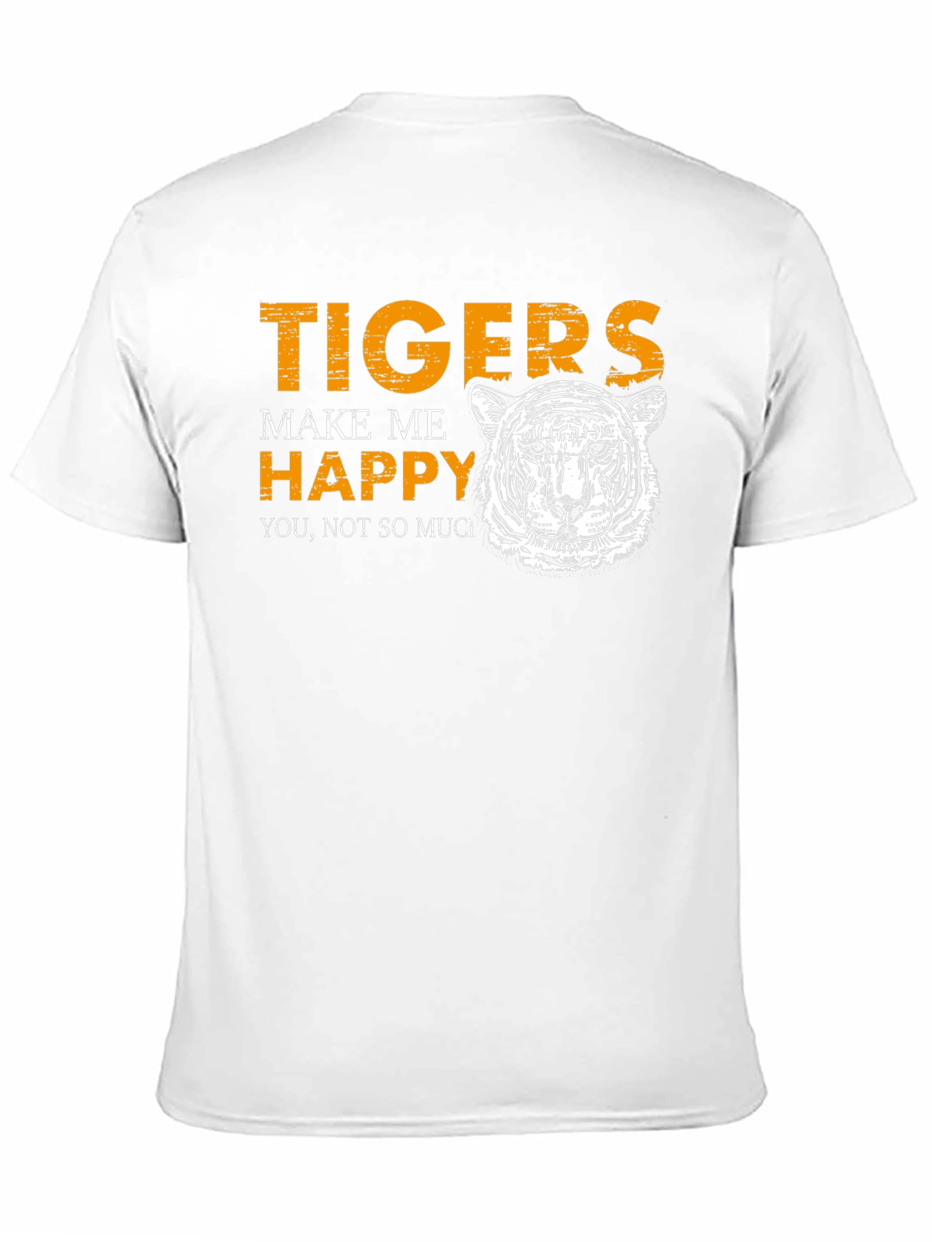 Tigers Make Me Happy Black Graphic Tee
