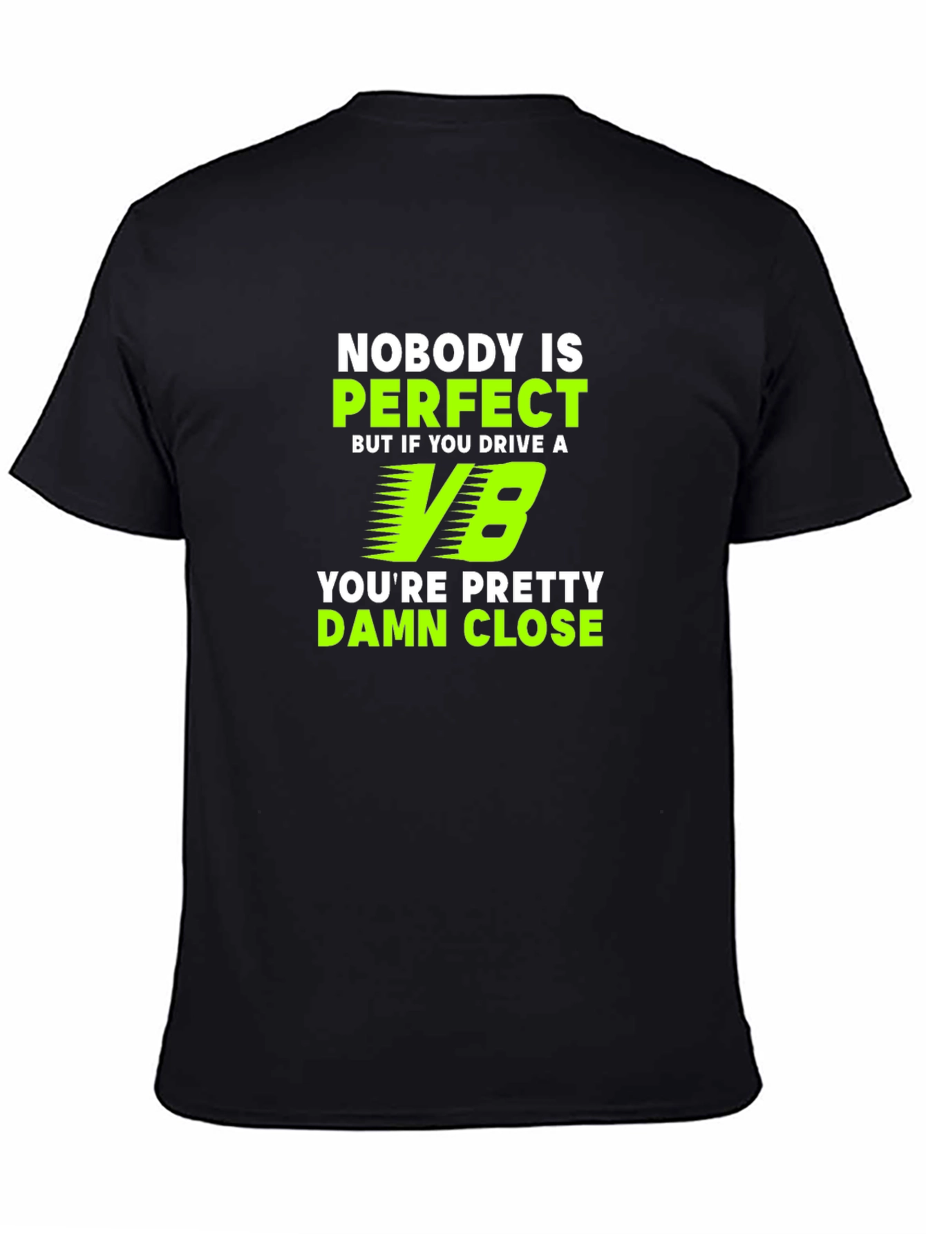 Nobody is Perfect V8 Car Lover T-Shirt
