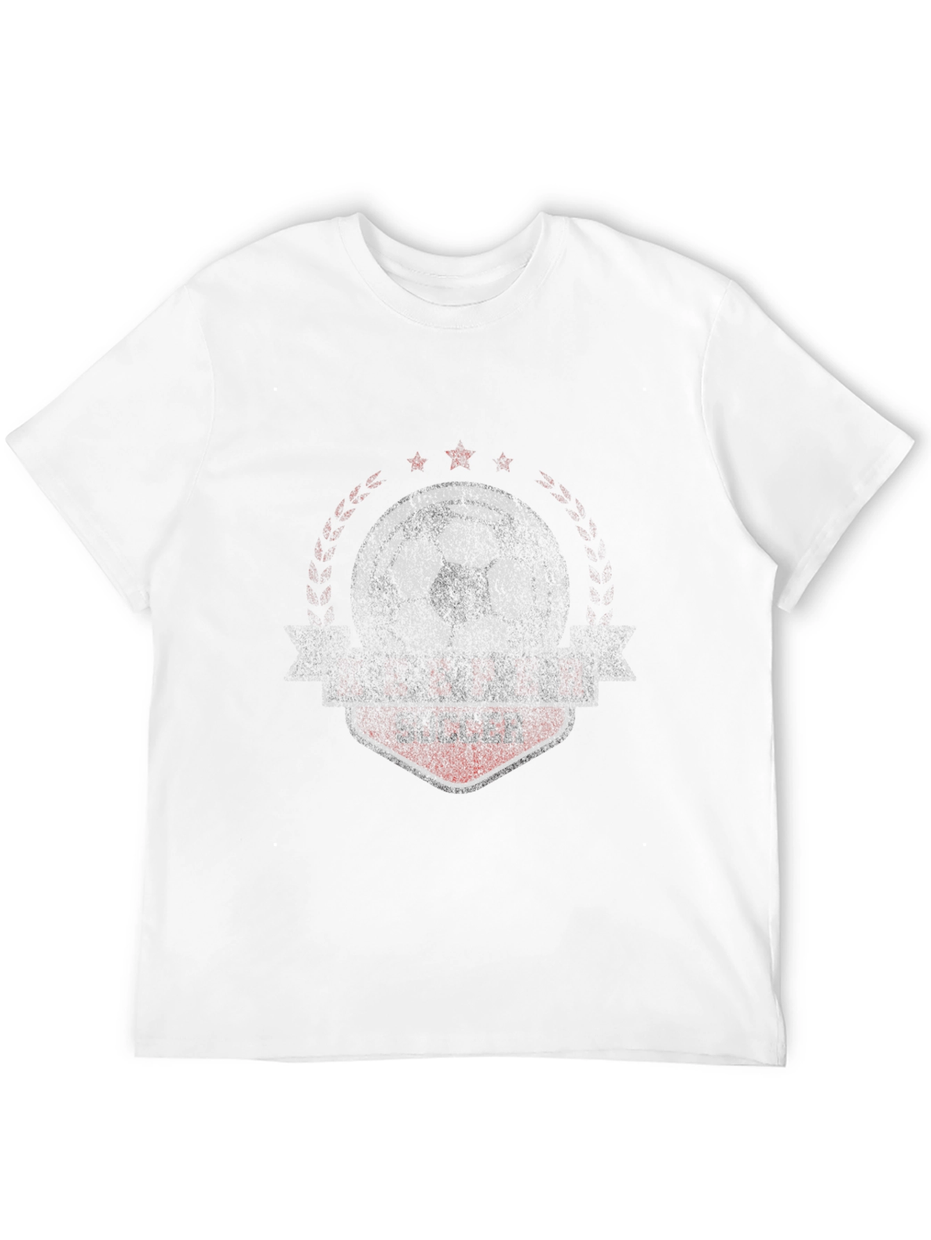 Distressed Soccer Graphic T-Shirt