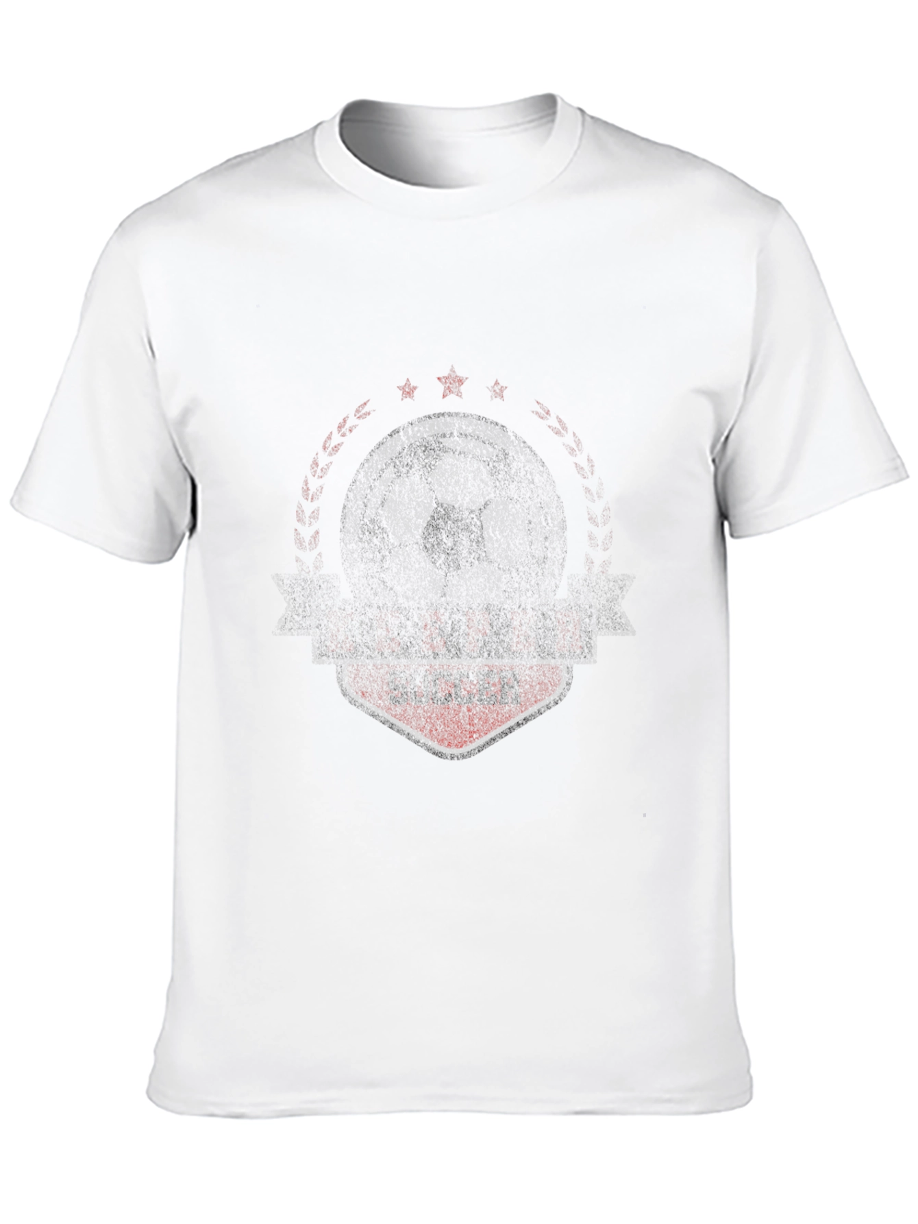 Distressed Soccer Graphic T-Shirt