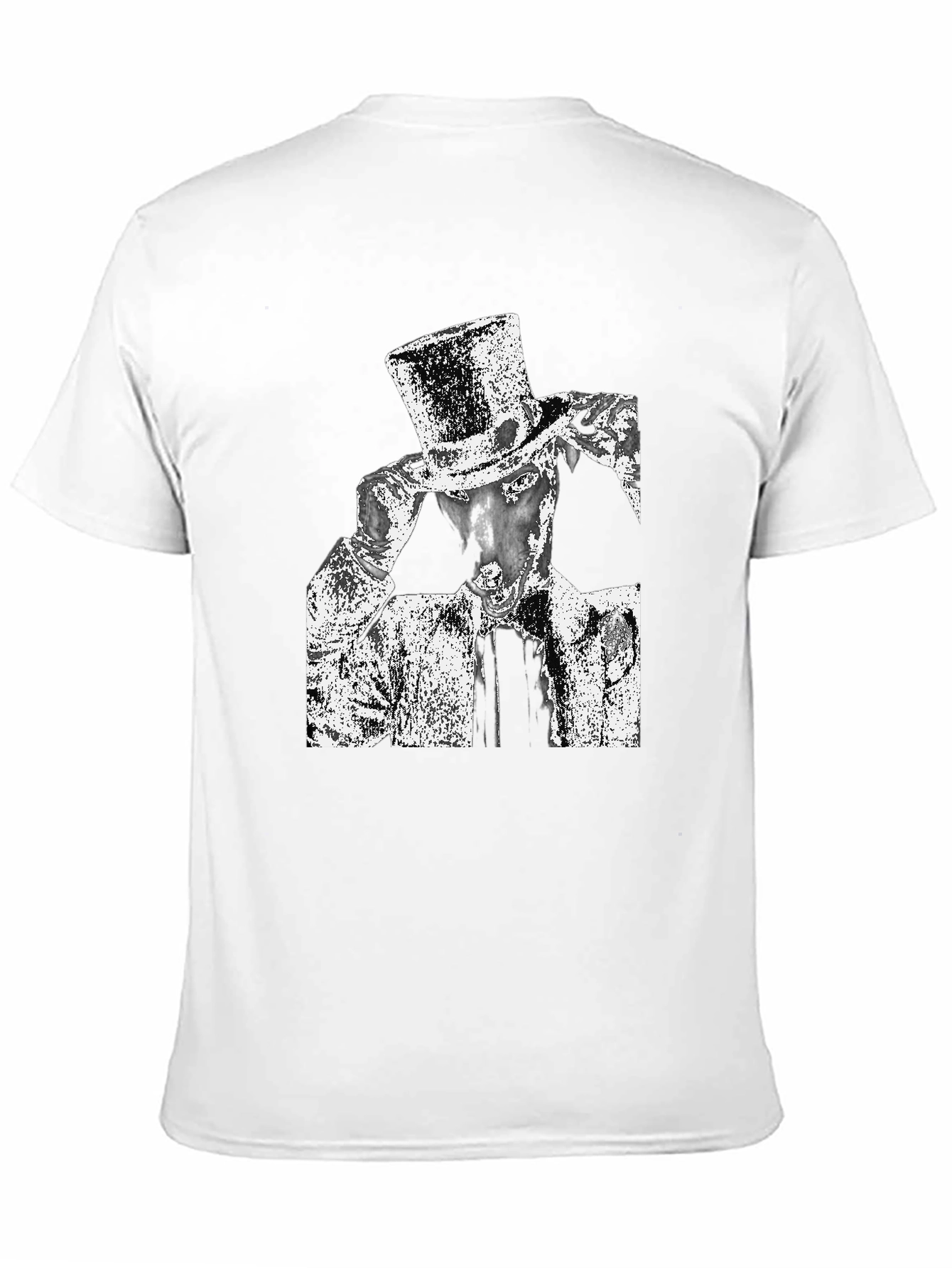 Top Hat Graphic T-Shirt - Sleek Black Tee