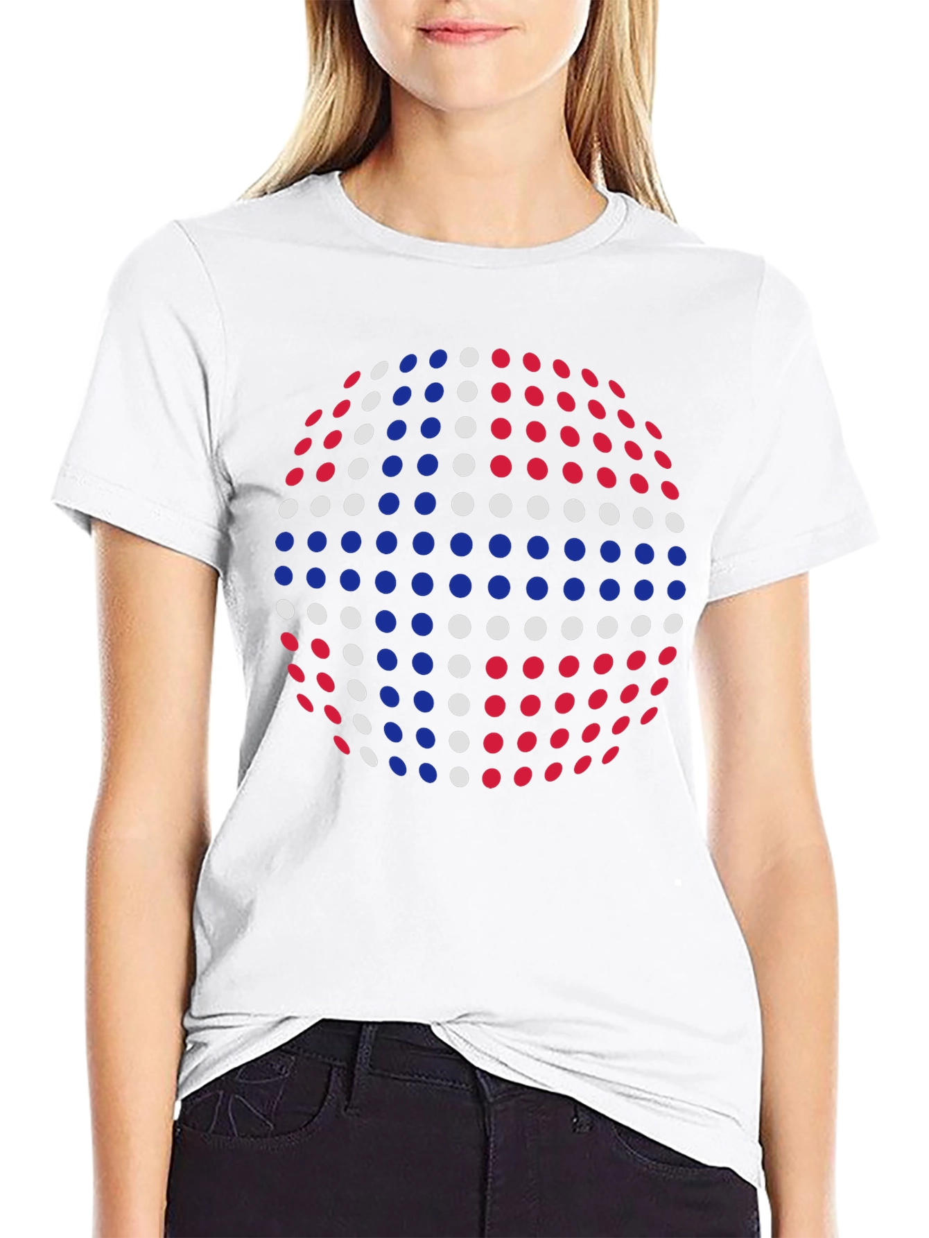 Retro Dot Sphere Graphic T-Shirt