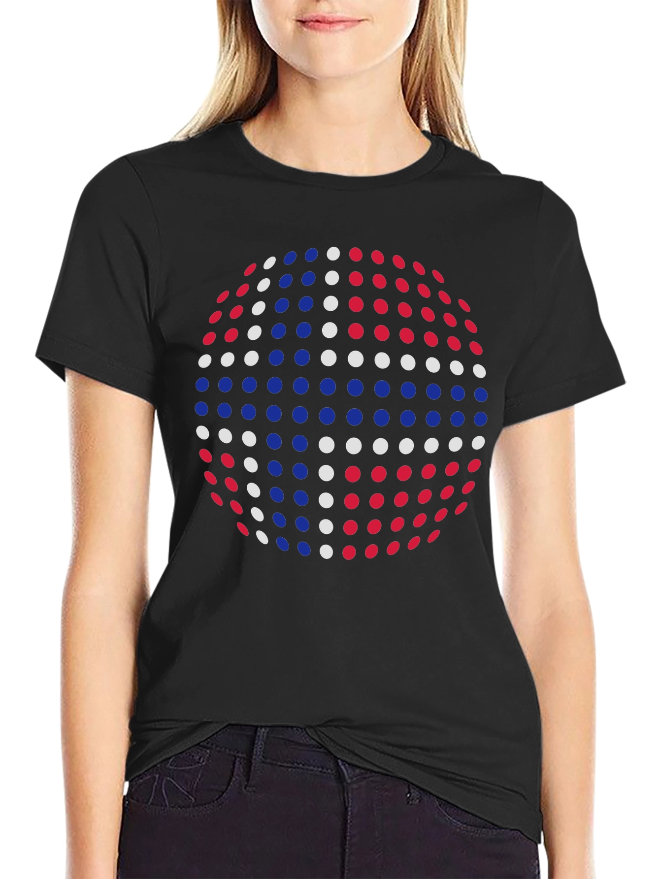 Retro Dot Sphere Graphic T-Shirt