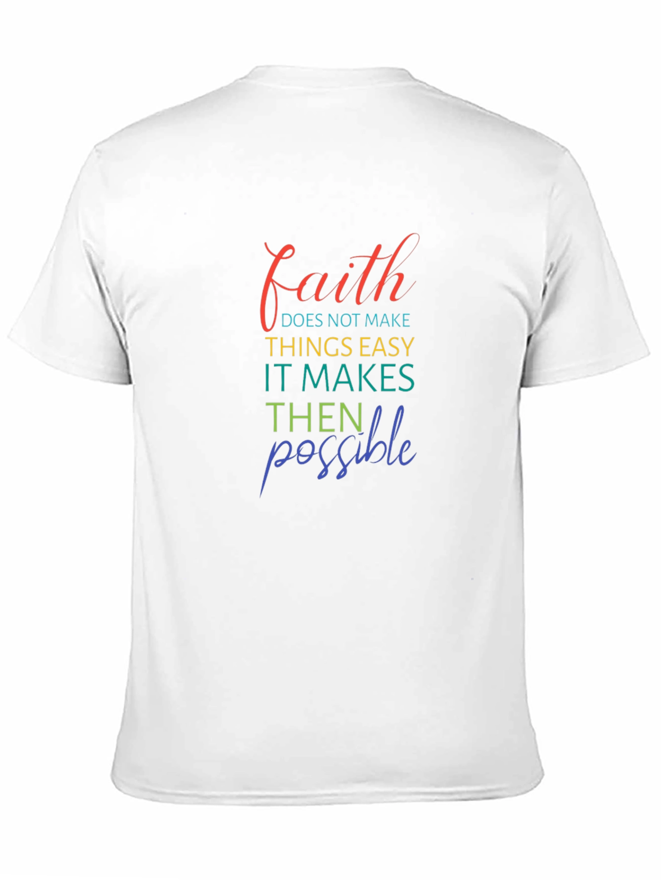 Faith Makes Things Possible Black T-Shirt