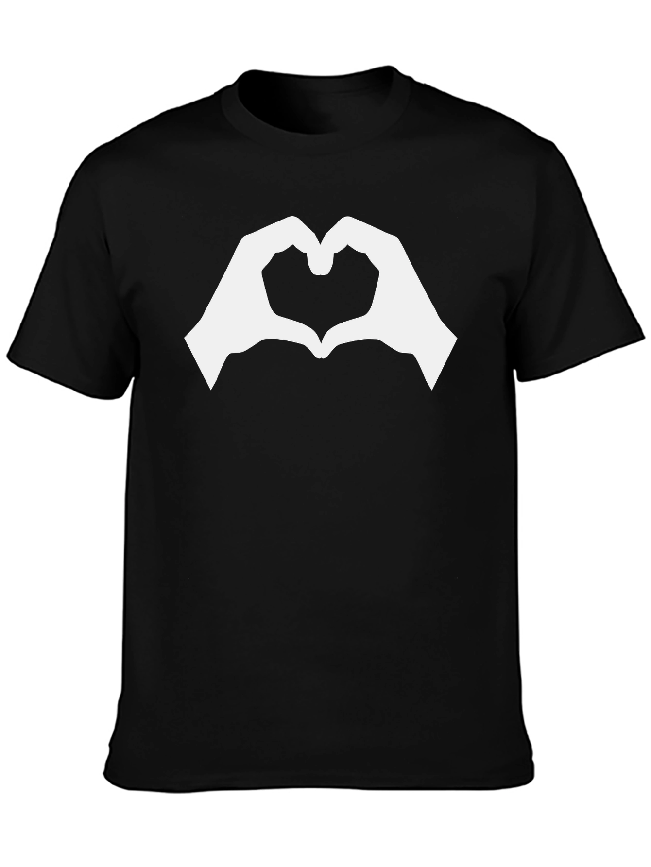 Heart Hands Graphic Tee - Black