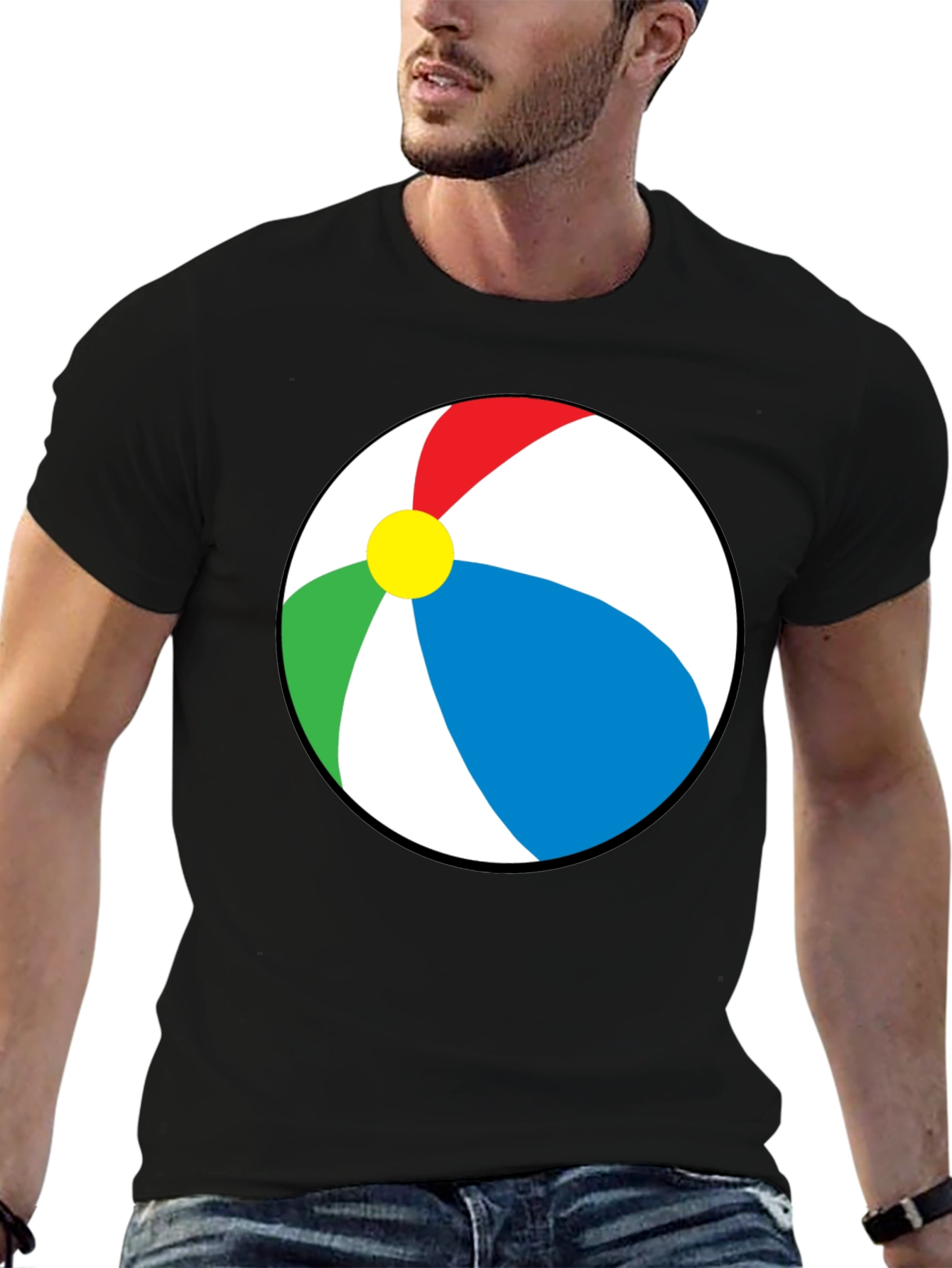 Beach Ball Graphic Tee - Fun Summer T-Shirt