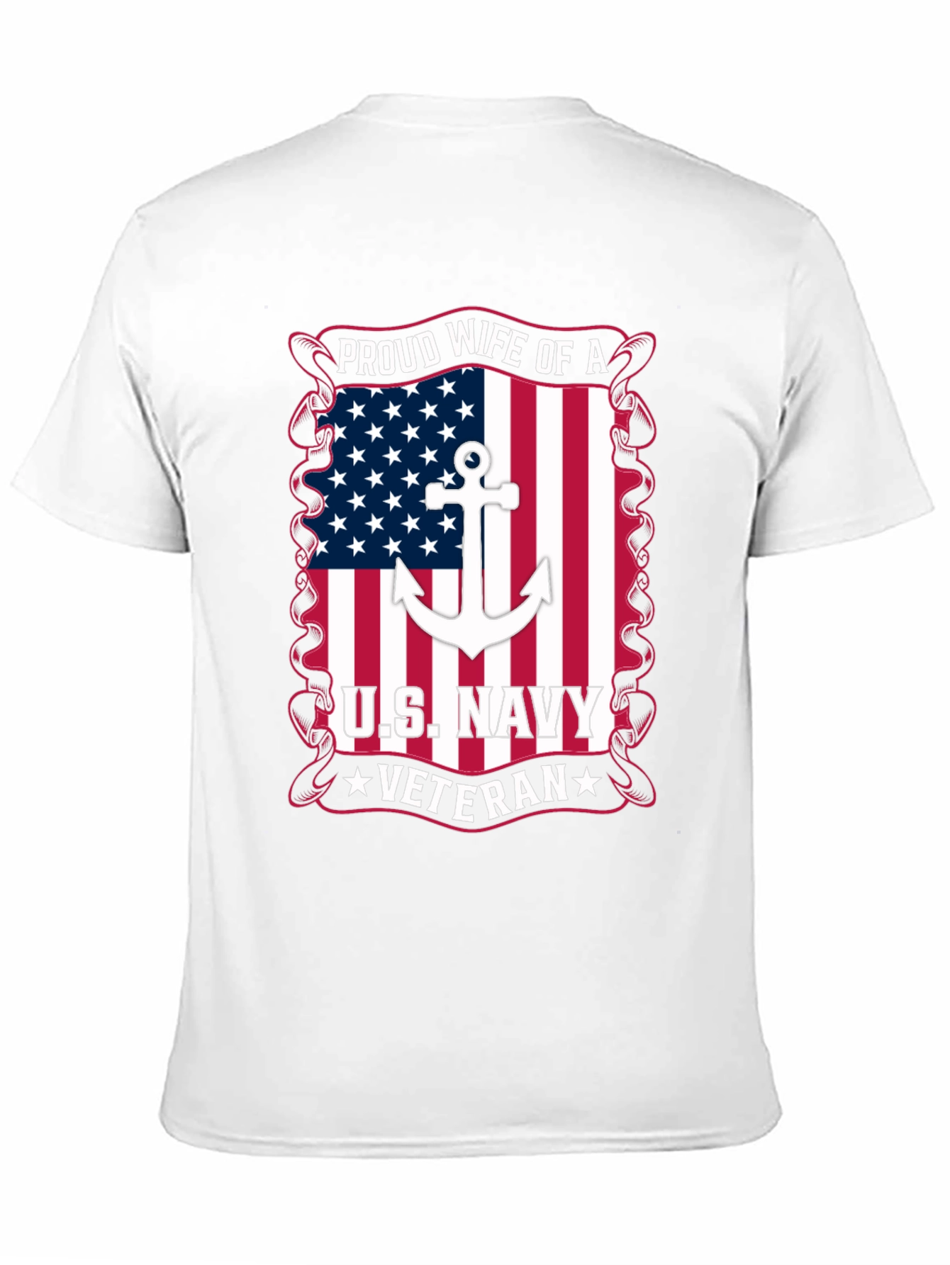 Proud Wife of a US Navy Veteran T-Shirt