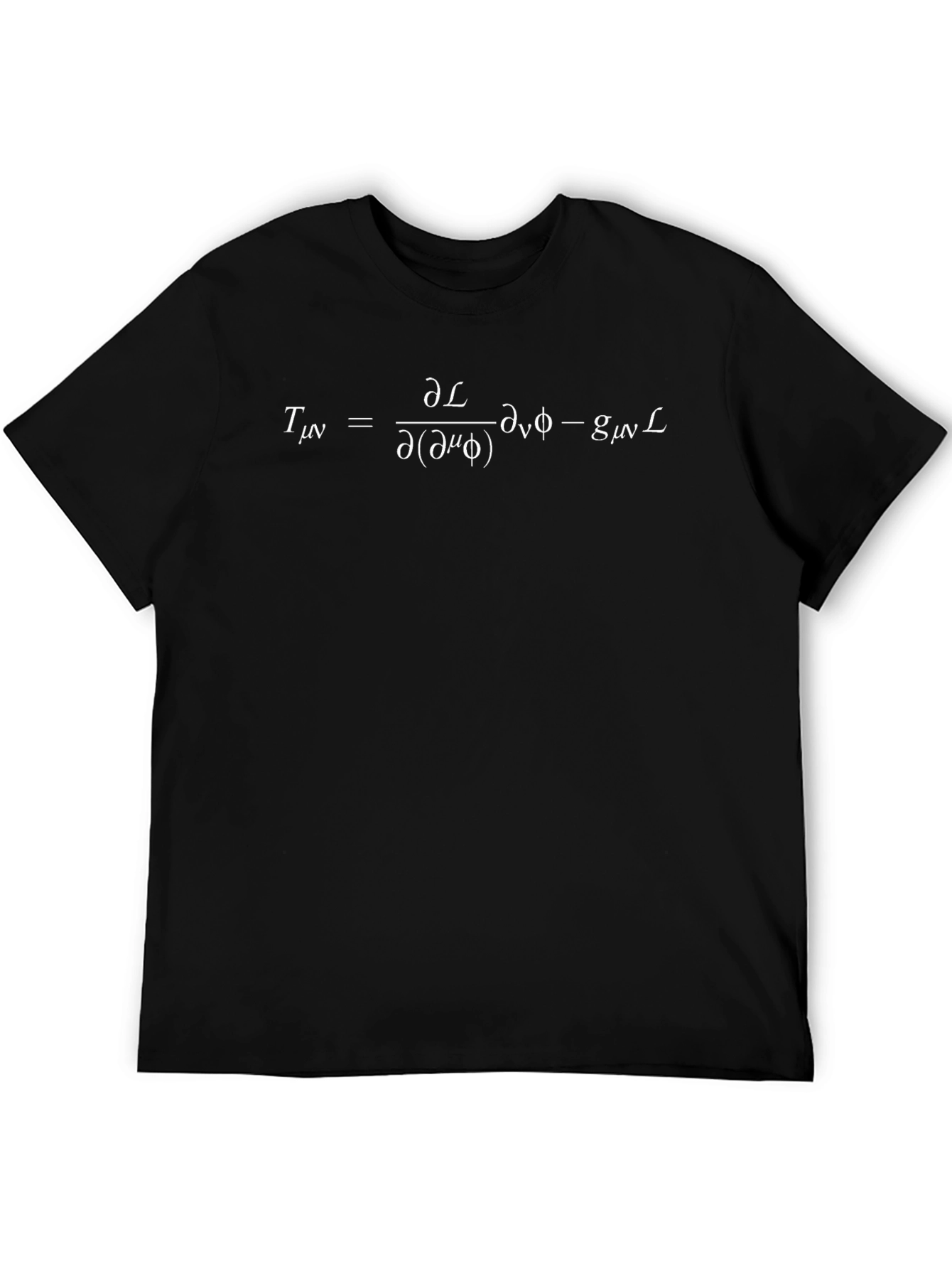 Physics Equation T-Shirt - Black Mathematical Expression